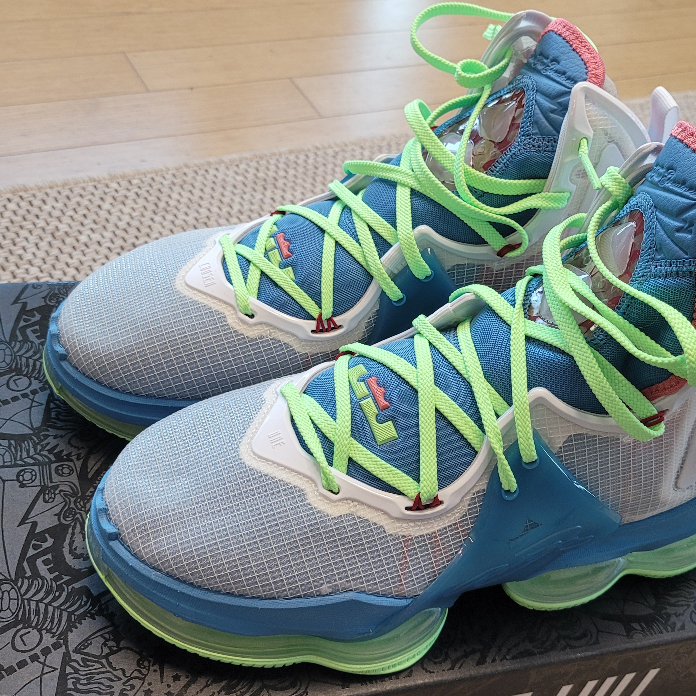Nike LeBron XIX Tropical 착용 스타일 - 1