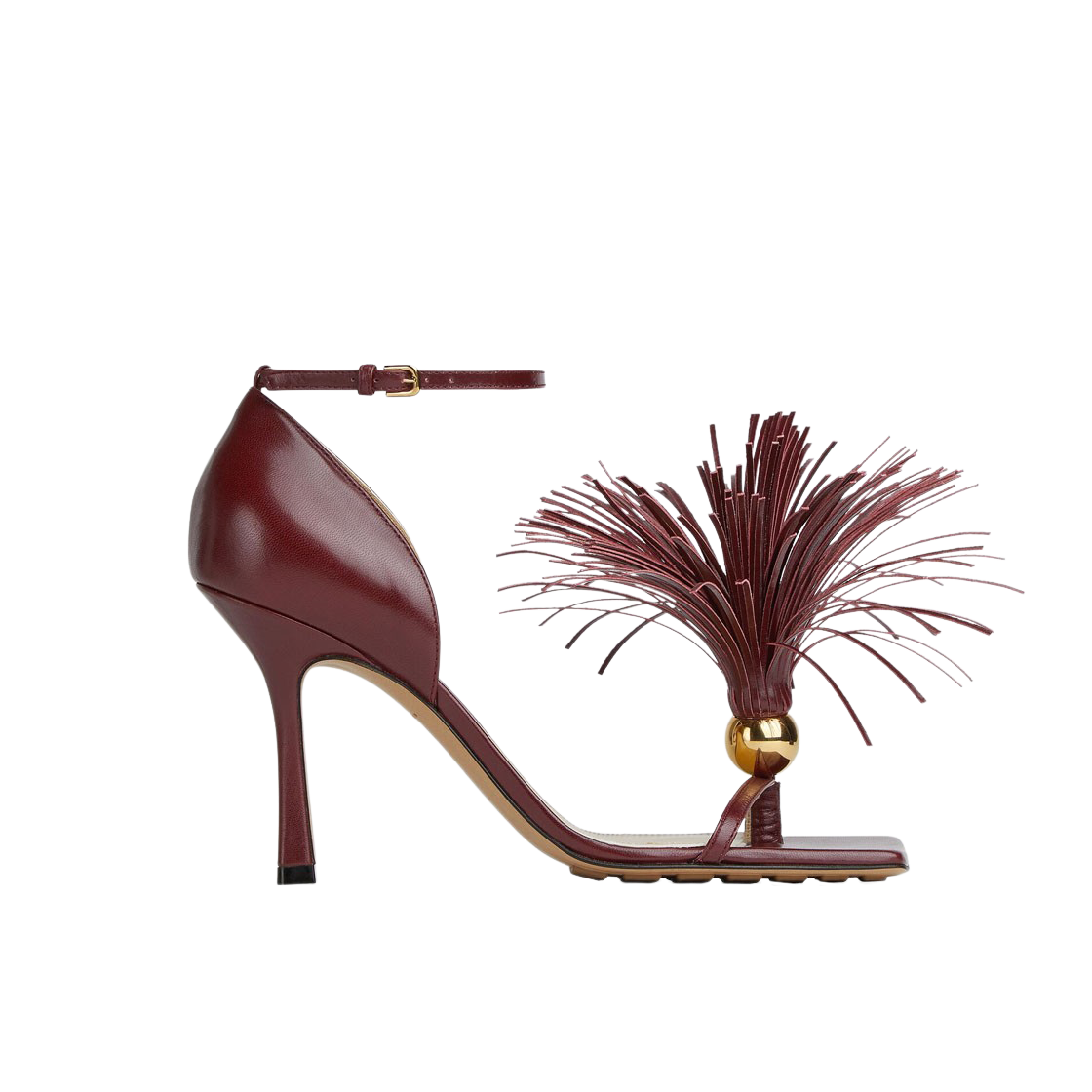(W) 보테가 베네타 스트레치 스트랩 샌들 체리((W) Bottega Veneta Stretch Strap Sandal Cherry) - 1