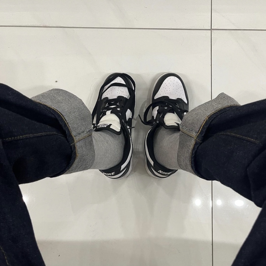 (PS) Nike Dunk Low Black 착용 스타일