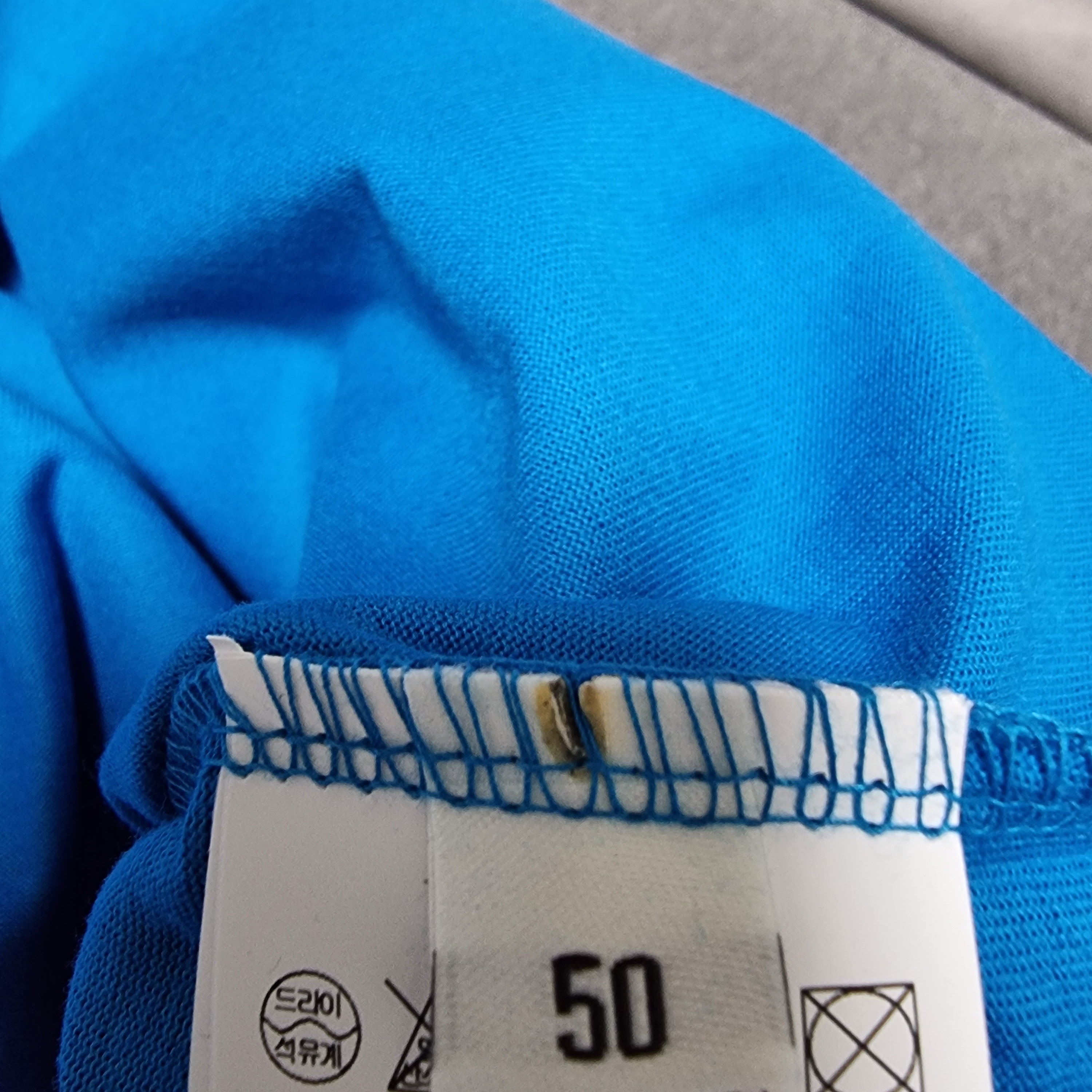 Wooyoungmi Cotton Back Logo T-Shirt Blue - 23SS 착용 스타일