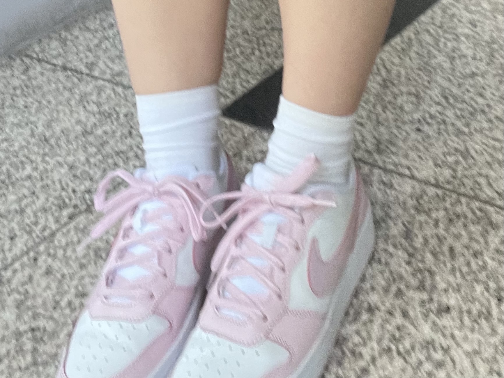 (GS) Nike Court Borough 2 SE White Pink Foam 착용 스타일