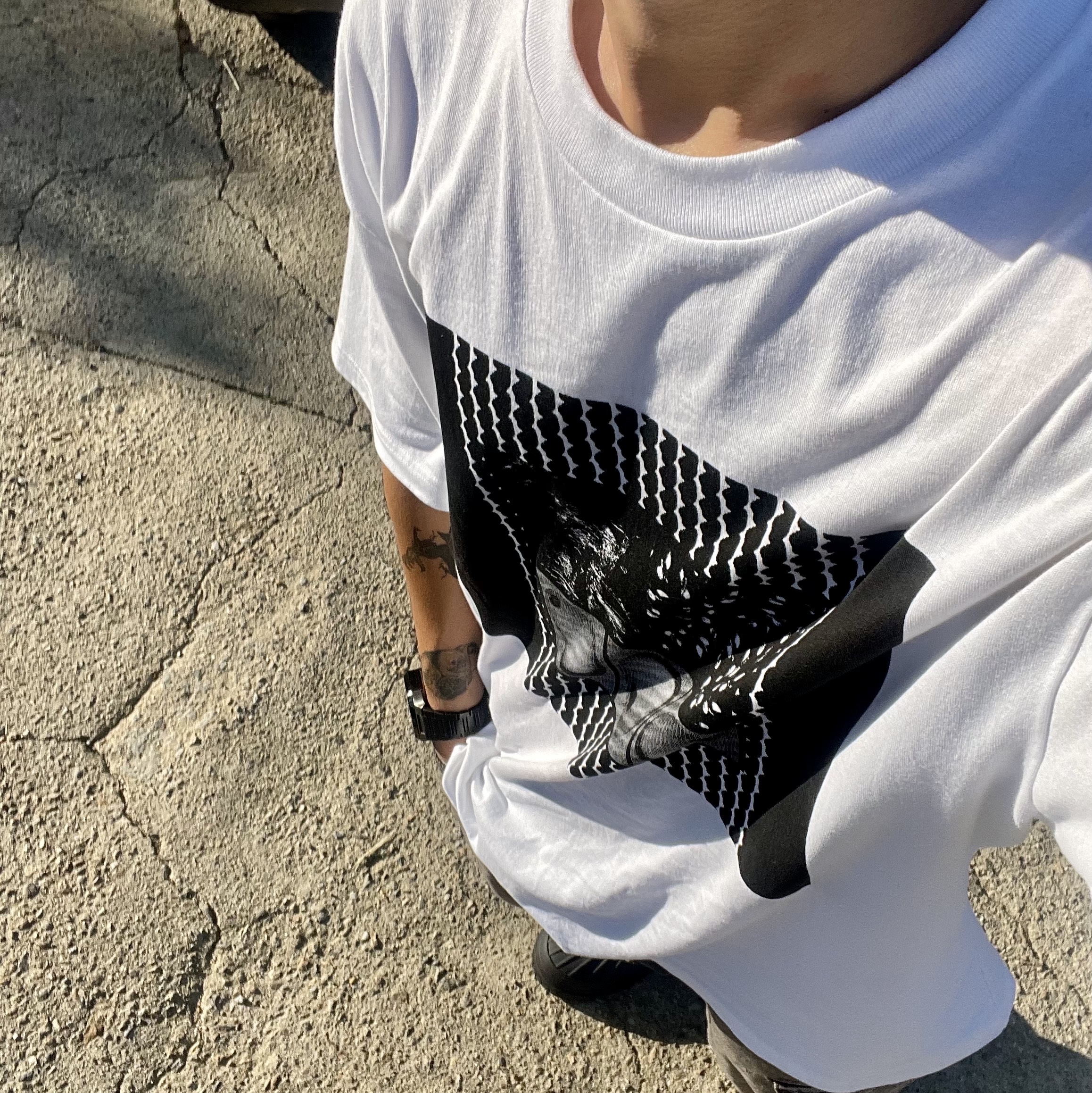 Zara Utility Cargo Jeans Black, Cav Empt FK Vessel Eye T-Shirt White - 23SS 착용 스타일 - 2
