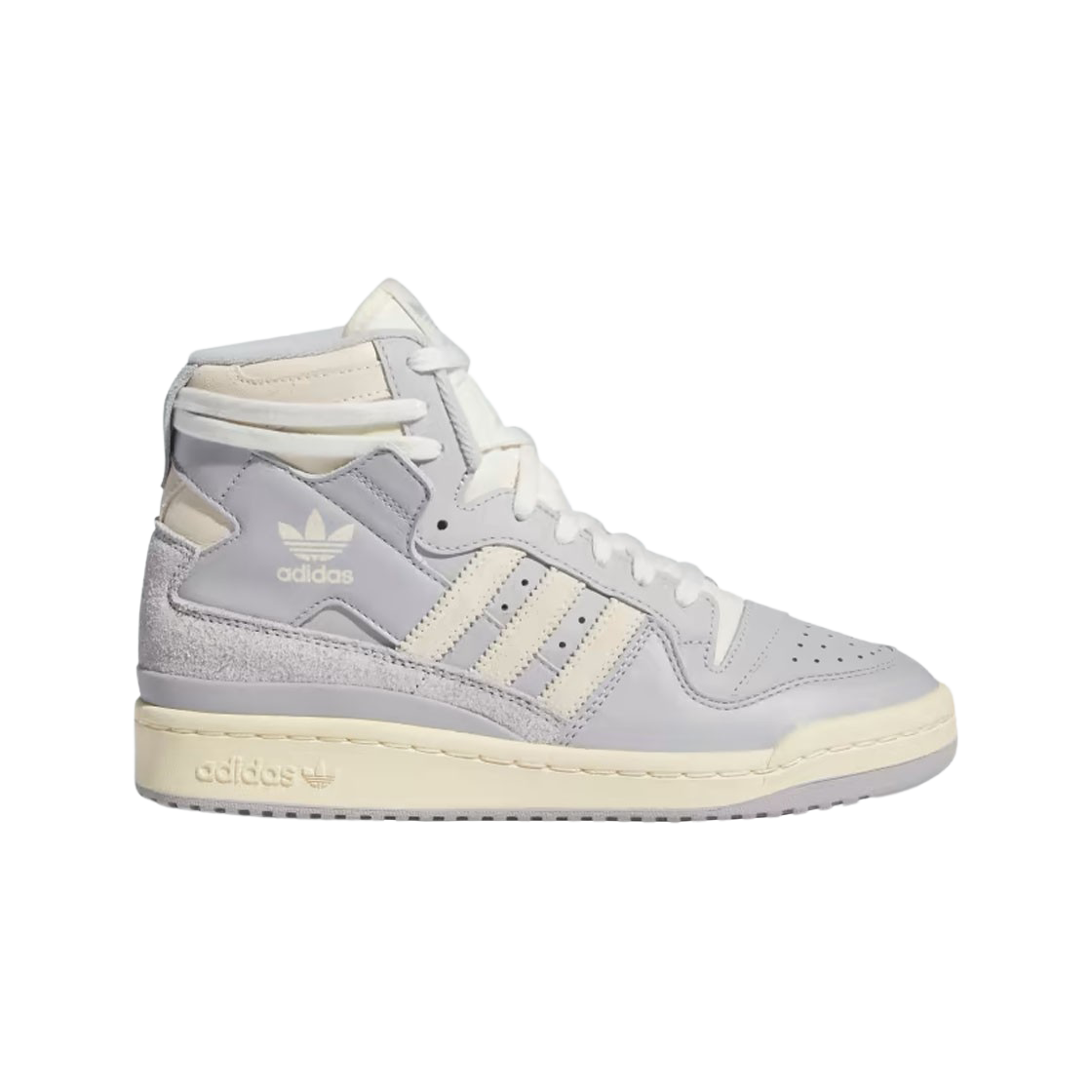 (W) 아디다스 포럼 84 하이 그레이 크림 화이트((W) Adidas Forum 84 High Grey Cream White) - 1