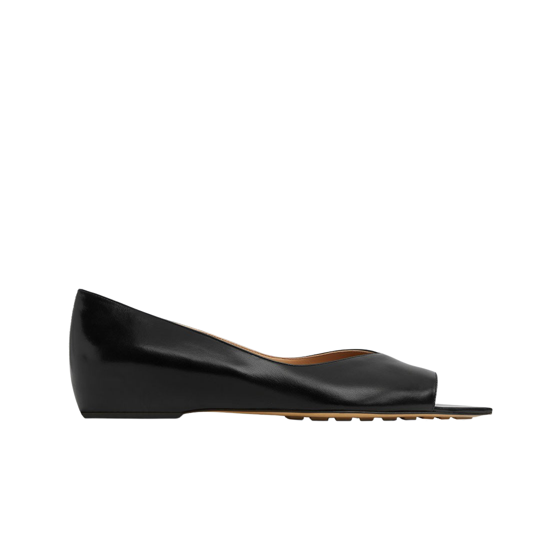 (W) 보테가 베네타 푼타 발레리나 플랫 블랙((W) Bottega Veneta Punta Ballerina Flat Black) - 1