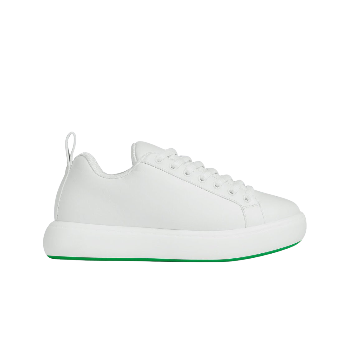 (W) 보테가 베네타 필로우 스니커즈 옵틱 화이트 패러킷((W) Bottega Veneta Pillow Sneakers Optic White Parakeet) - 1