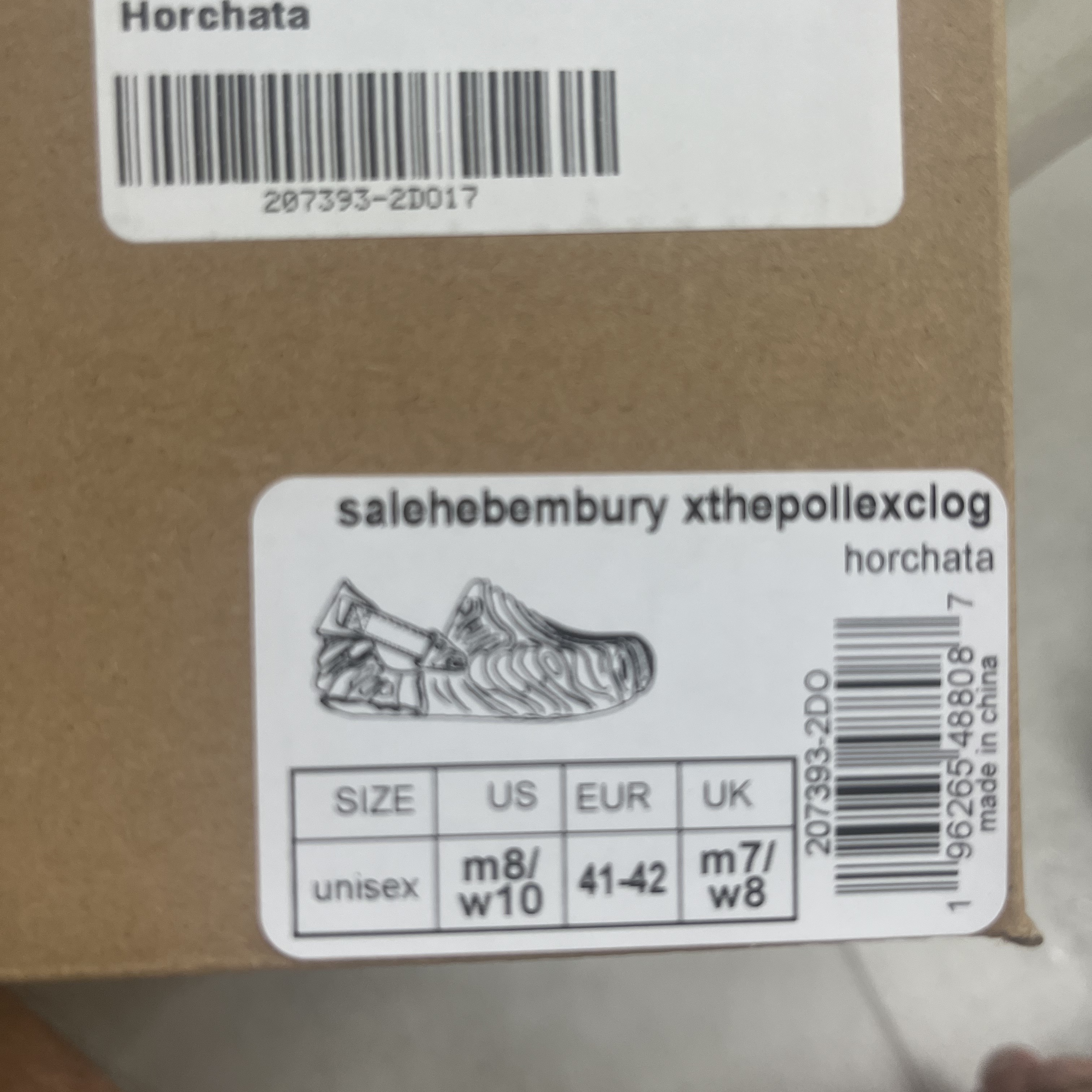 Crocs x Salehe Bembury Pollex Clog Horchata 착용 스타일