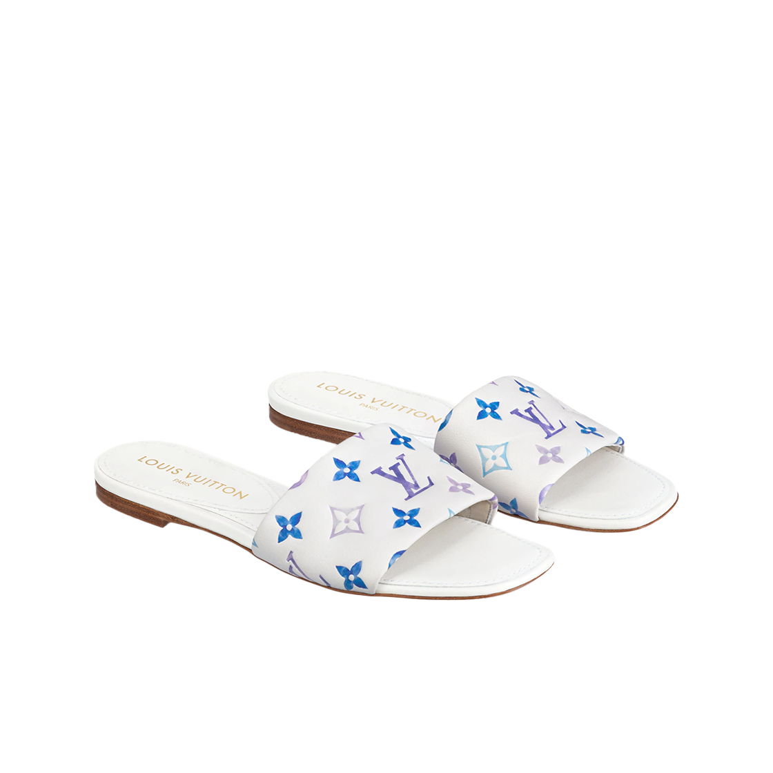 (W) 루이비통 리바이벌 플랫 뮬 블루((W) Louis Vuitton Revival Flat Mule Blue) - 2