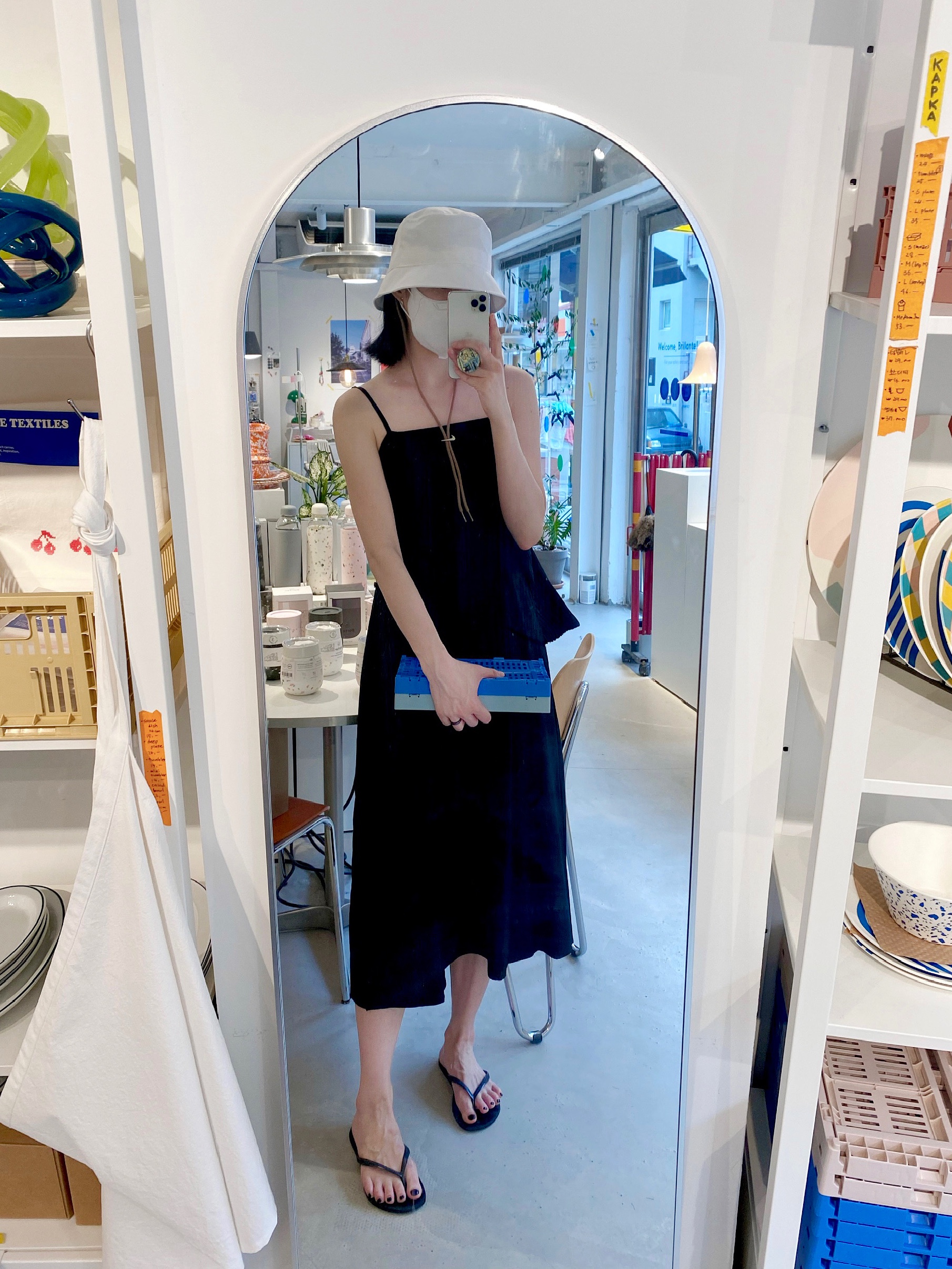 Nike x Jacquemus Bucket Hat White 착용 스타일