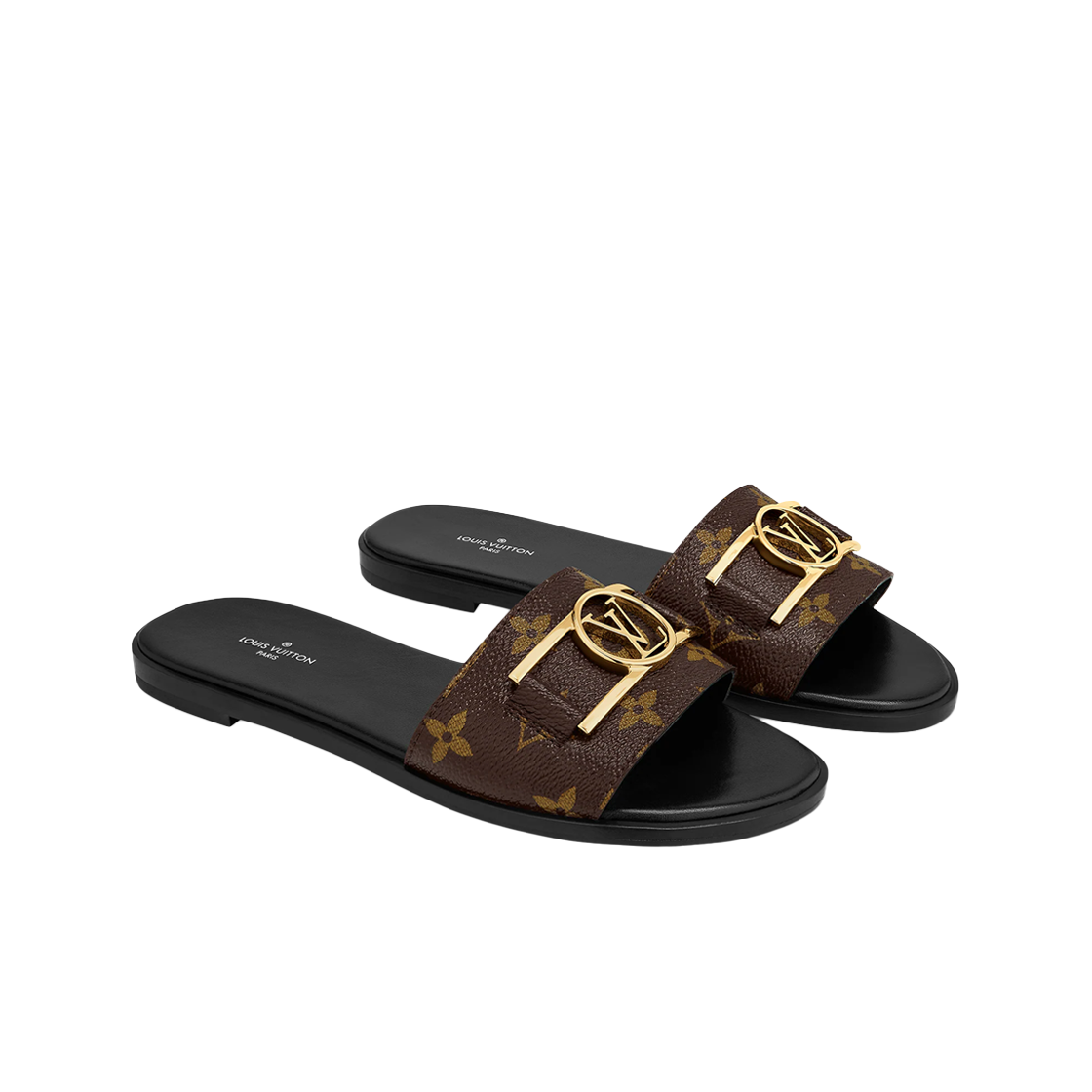 (W) 루이비통 락 잇 플랫 뮬 모노그램((W) Louis Vuitton Lock it Flat Mule Monogram) - 2