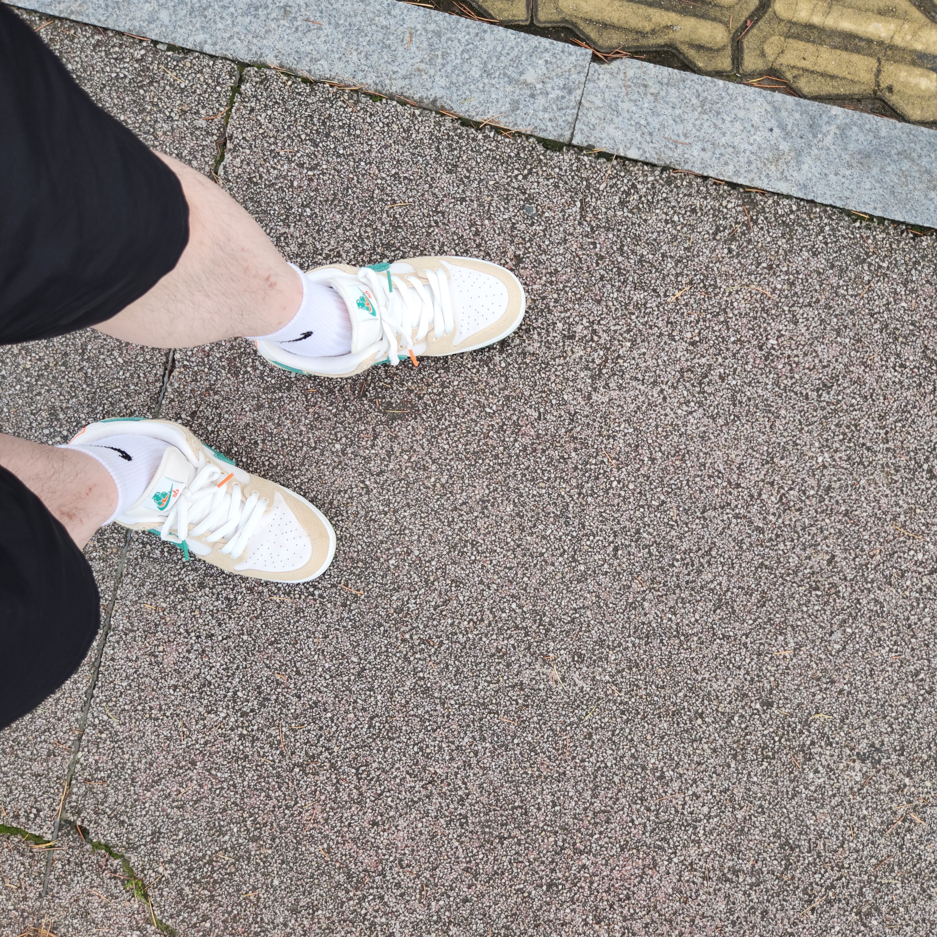 Nike x Jarritos SB Dunk Low Phantom and Malachite 착용 스타일