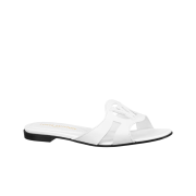 (W) Louis Vuitton LV Isola Flat Mule White