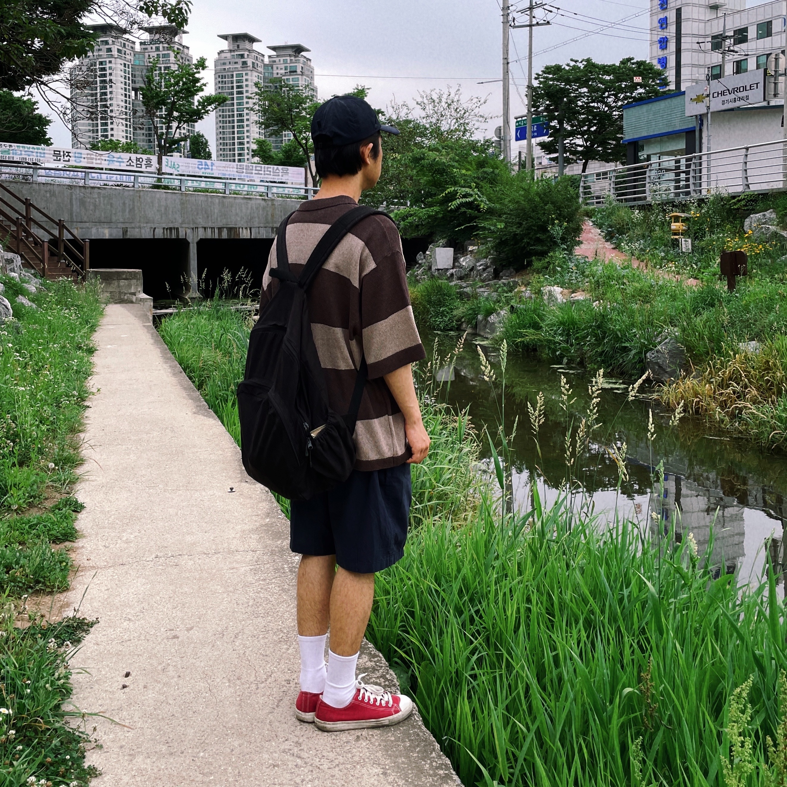 Converse Chuck 70 Ox Enamel Red 착용 스타일 - 1