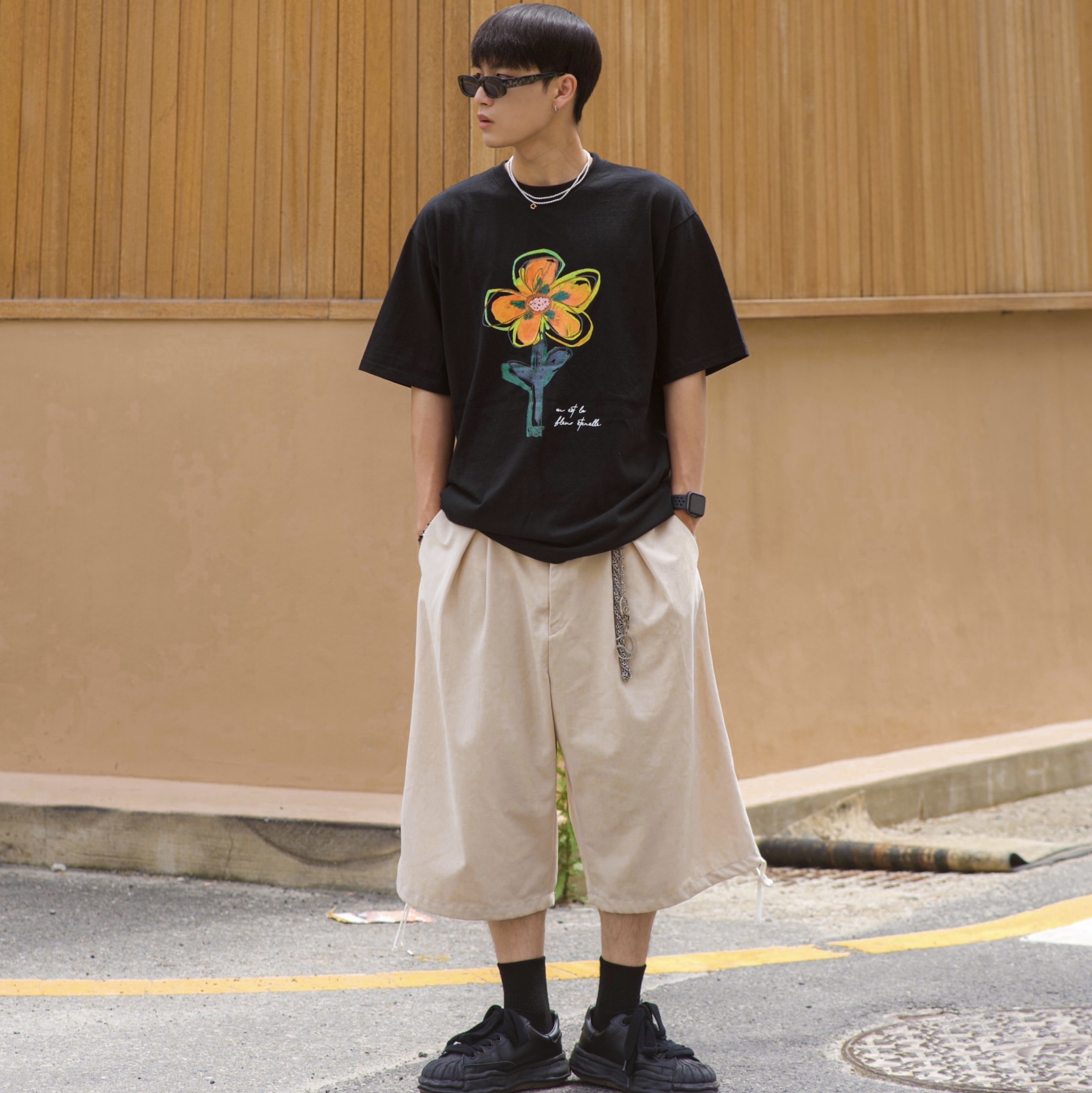 Maison Mihara Yasuhiro x Phenomenon Blakey OG Sole Canvas Low-top Sneakers Black Black 착용 스타일 - 2