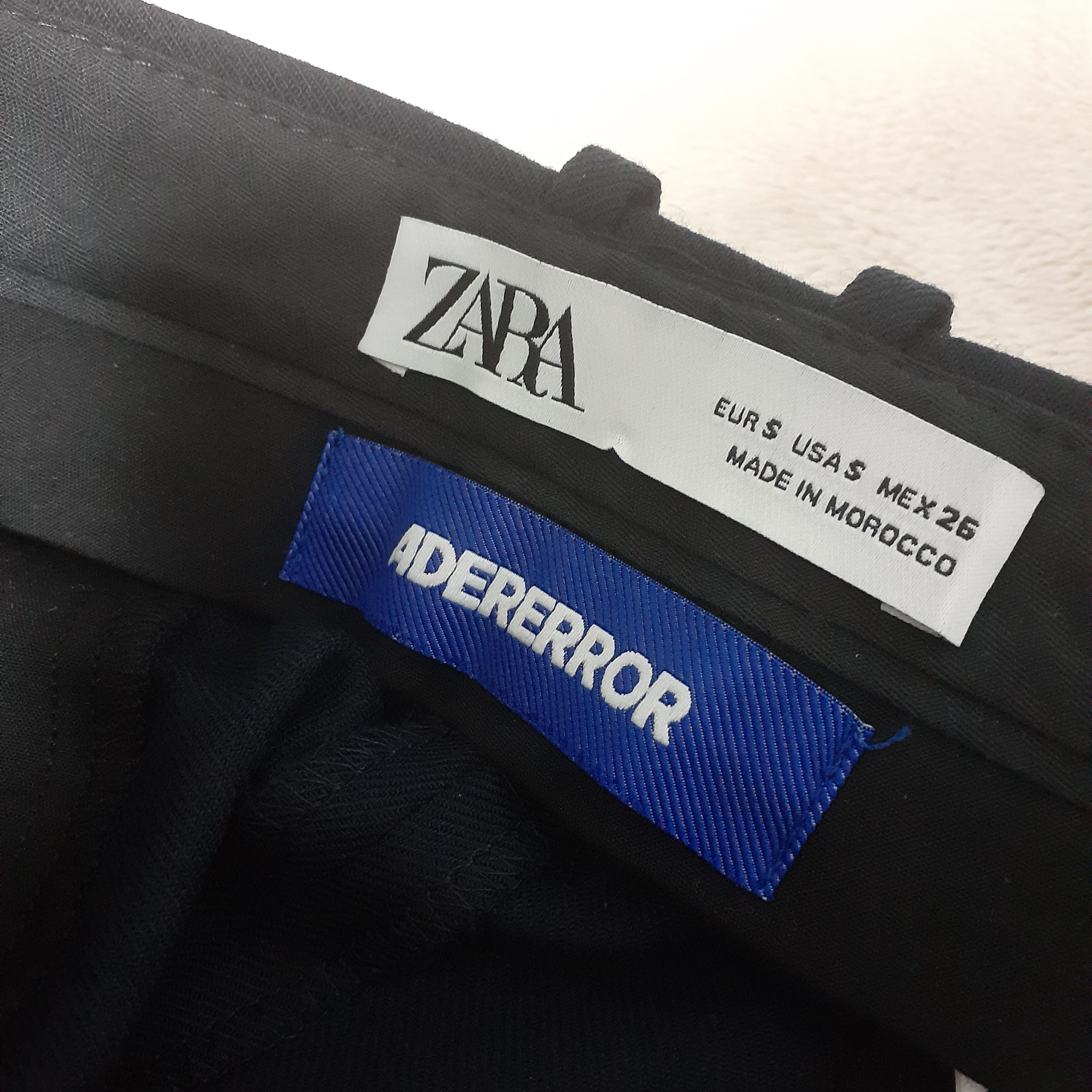 Zara x Ader Error Darted Trousers Navy 착용 스타일 - 1