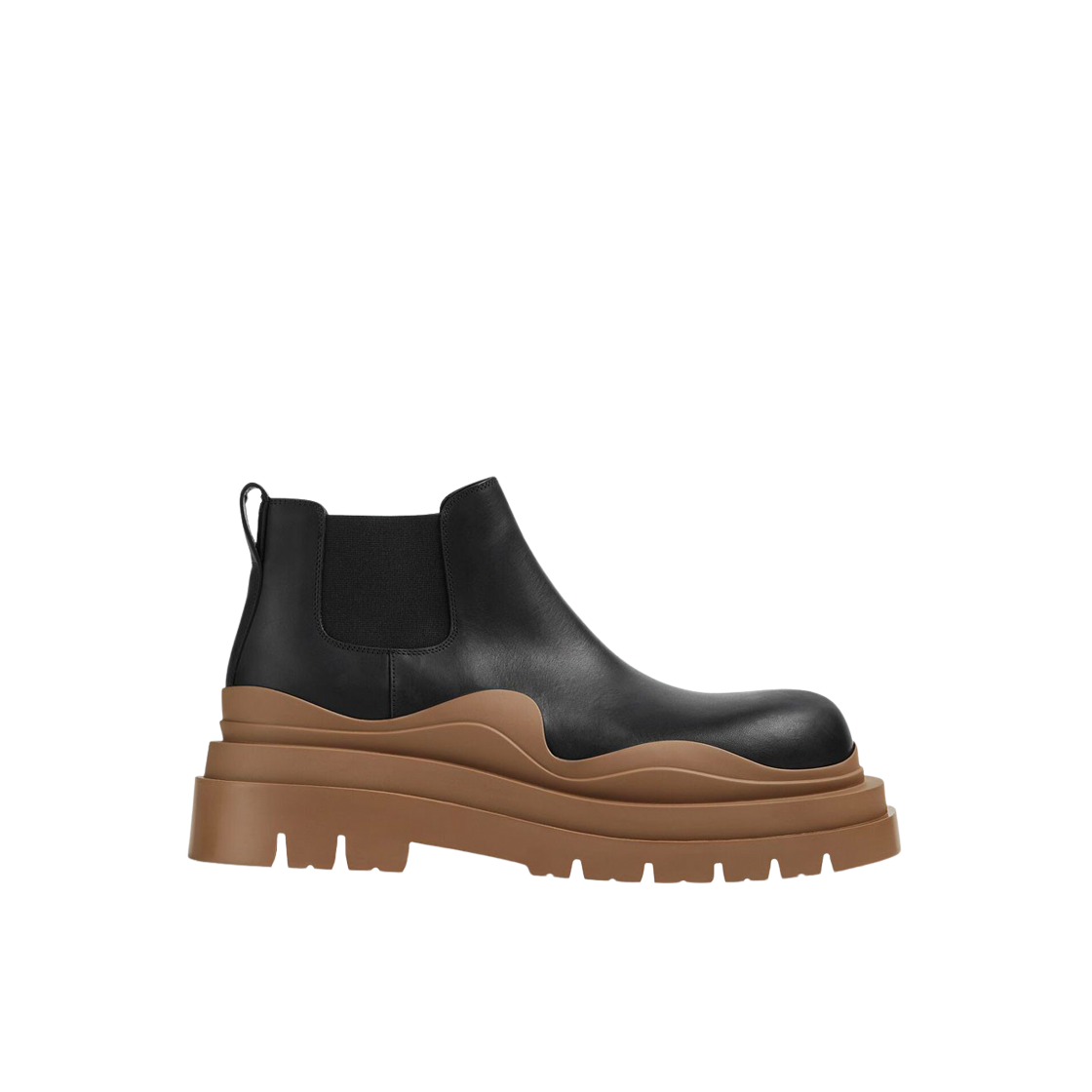 보테가 베네타 타이어 앵클 첼시 부츠 블랙 주트(Bottega Veneta Tire Ankle Chelsea Boot Black Jute) - 1