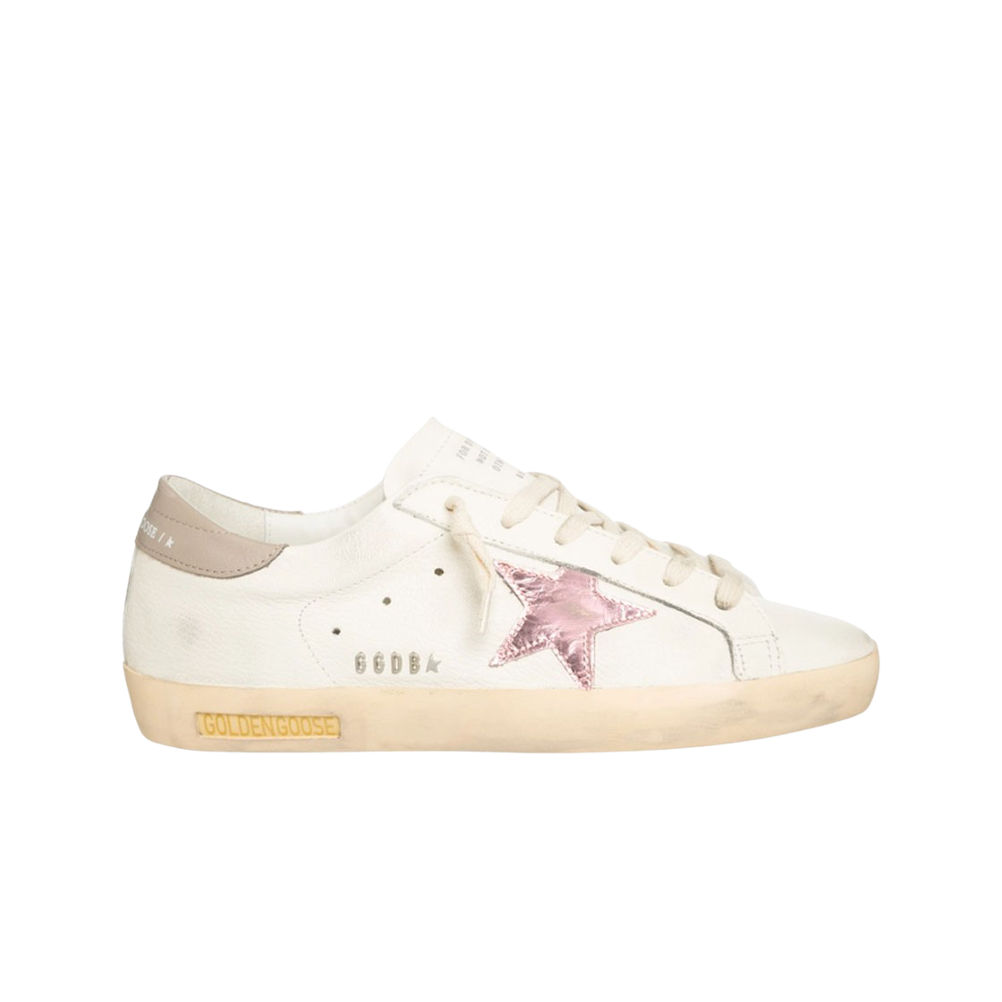 (W) 골든구스 슈퍼스타 화이트 앤티크 핑크 그레이탭 스니커즈((W) Golden Goose Superstar White Antique Pink Grey Heel Tab Sneakers)