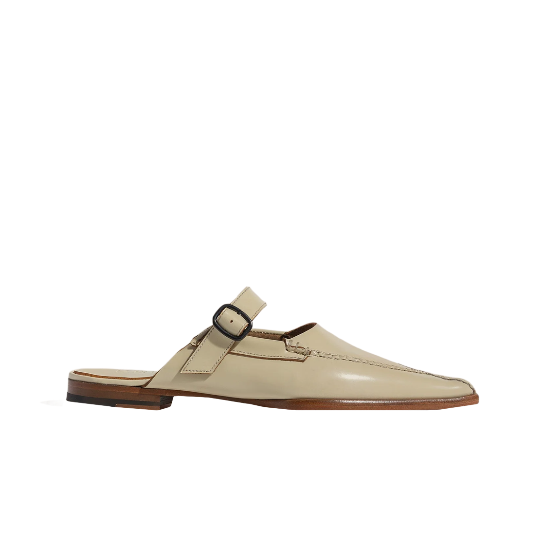 (W) 헤레우 푼타 포인티 뮬 로퍼 커스터드((W) Hereu Punta Pointy Mule Loafer Custard)