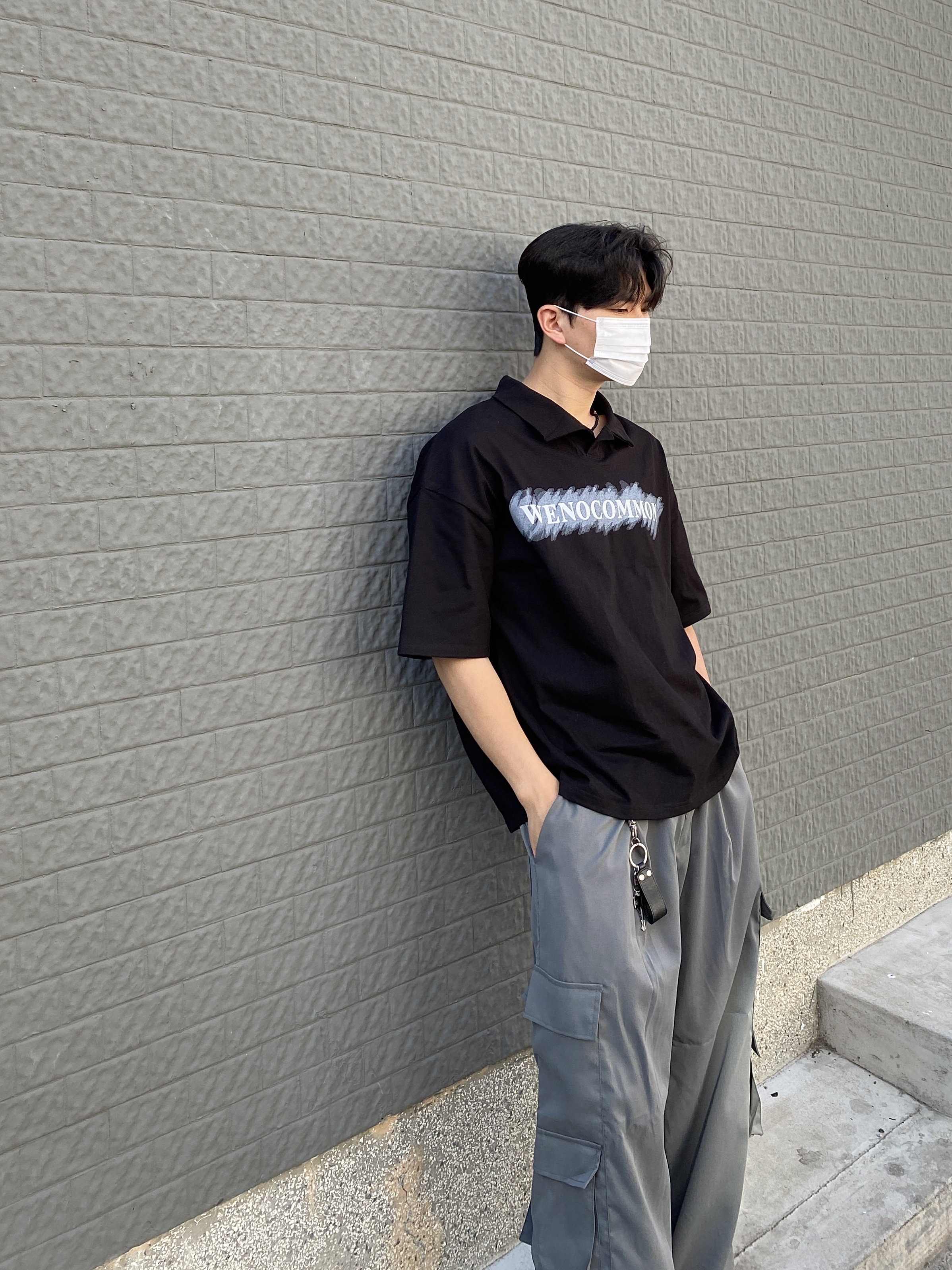 Nike x Supreme Air Force 1 Low Black 착용 스타일 - 5