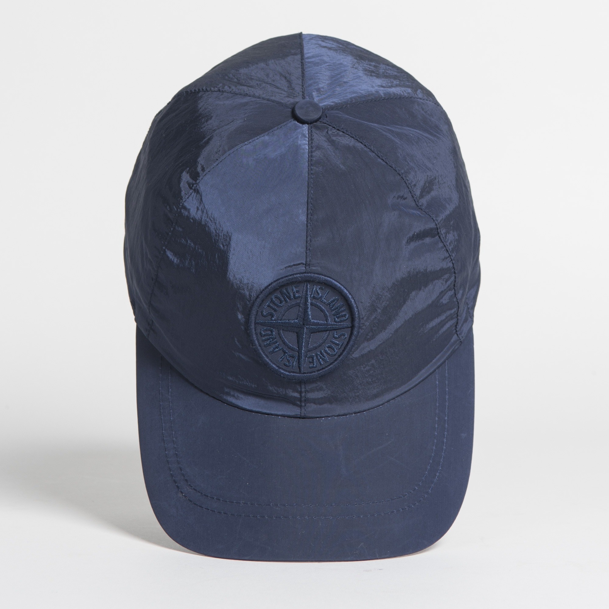 Stone Island 99576 Nylon Metal 6-Panel Cap Avio Blue - 23SS 착용 스타일