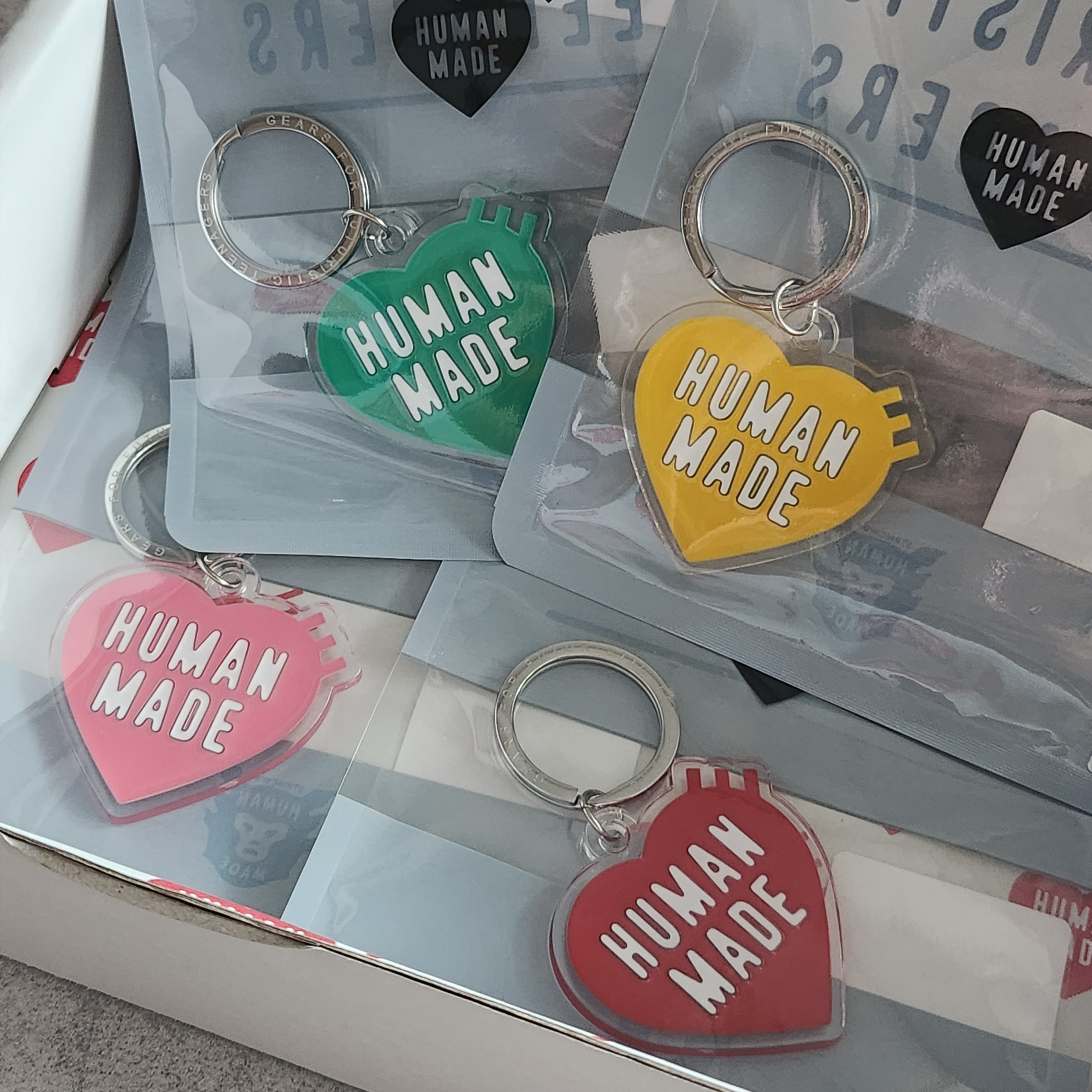 Human Made Heart Keyring