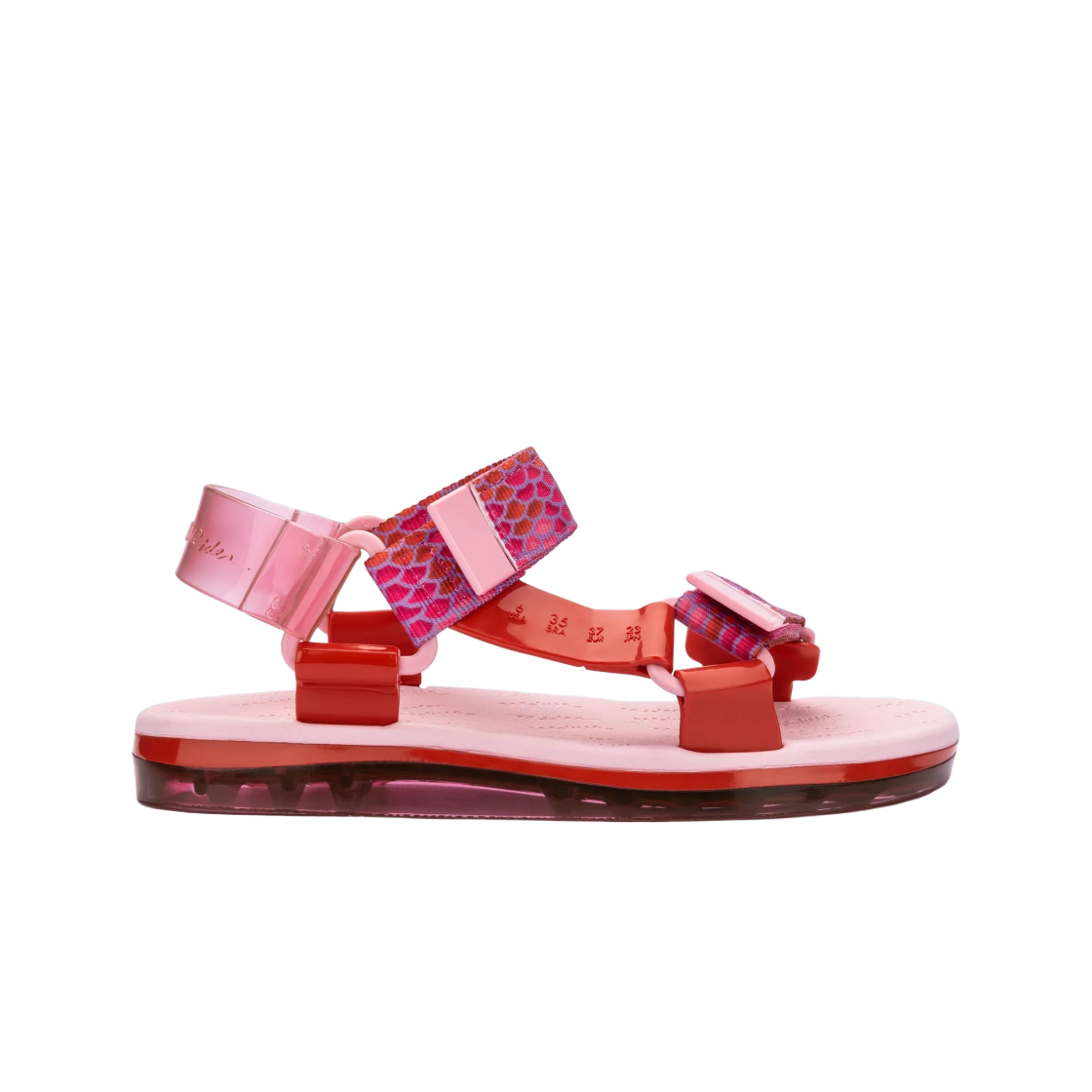 (W) 멜리사 x 라이더 파페트 레드 핑크((W) Melissa x Rider Papete Red Pink) - 1