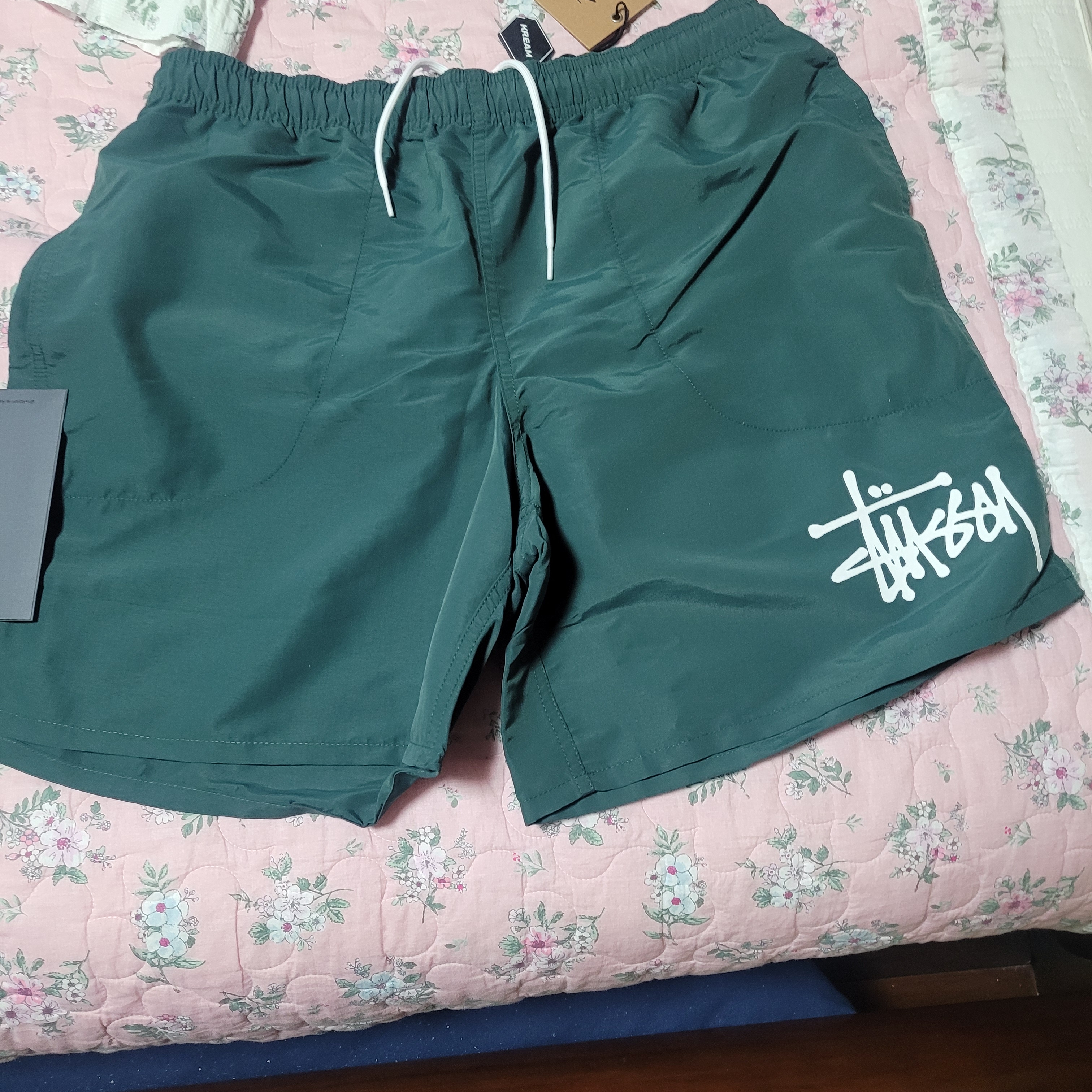 Stussy Big Basic Water Shorts Atlantic 착용 스타일