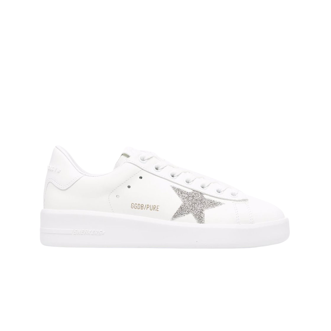 (W) 골든구스 퓨어스타 실버 화이트탭 스니커즈((W) Golden Goose Purestar Silver White Heel Tab Sneakers) - 1