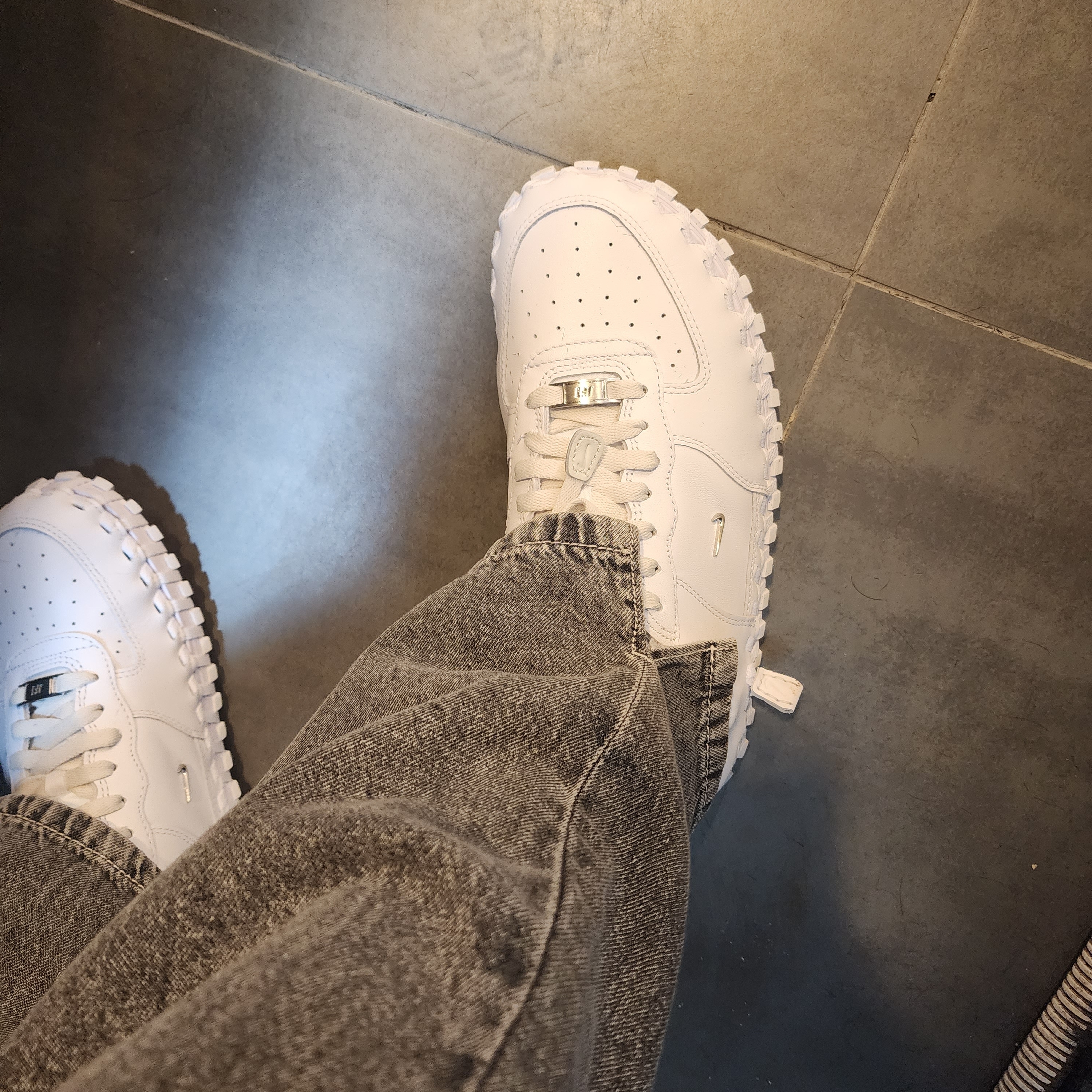 Nike x Jacquemus J Force 1 Low LX SP White 착용 스타일