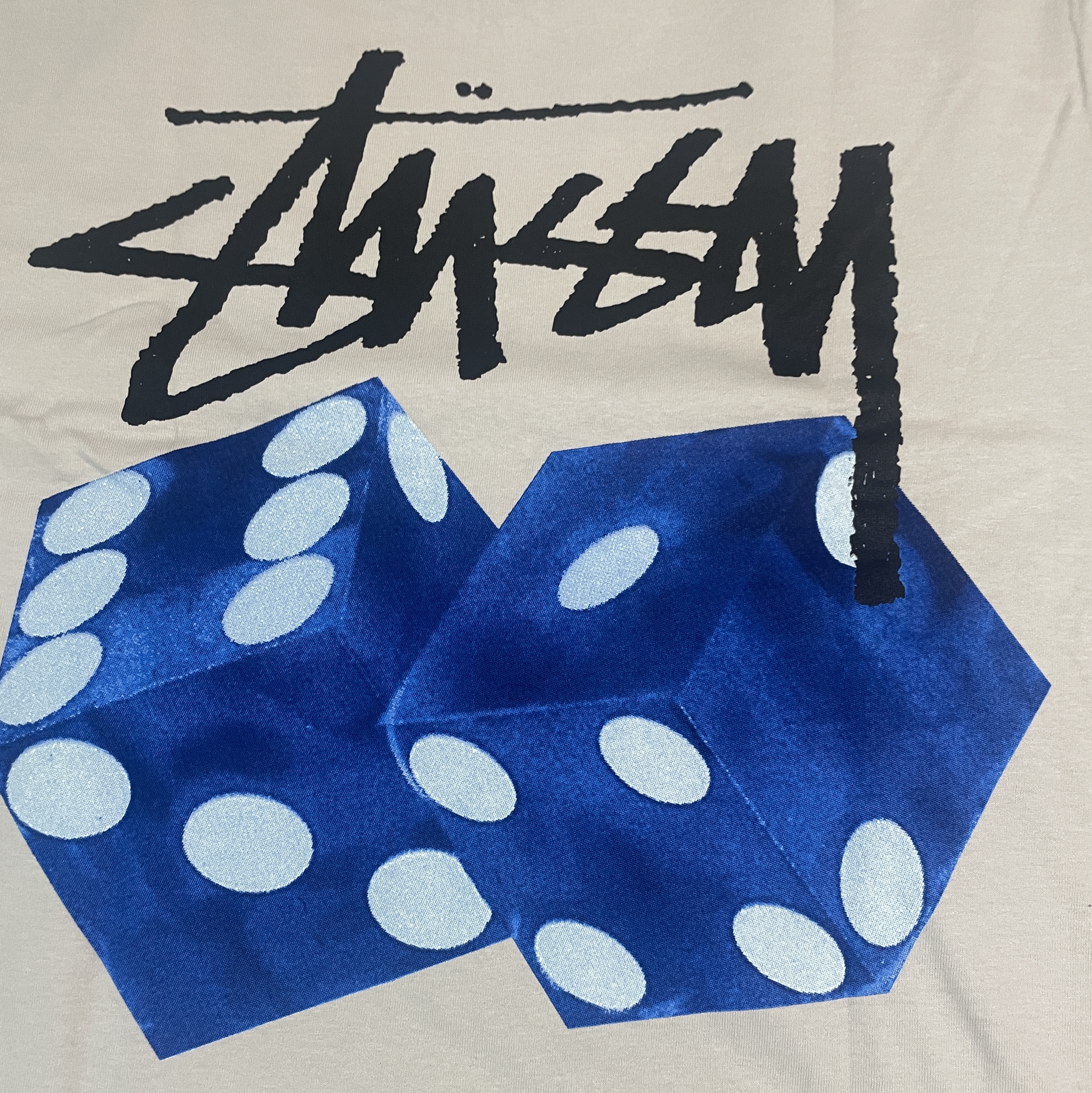 Stussy Diced Out T-Shirt Smoke 착용 스타일