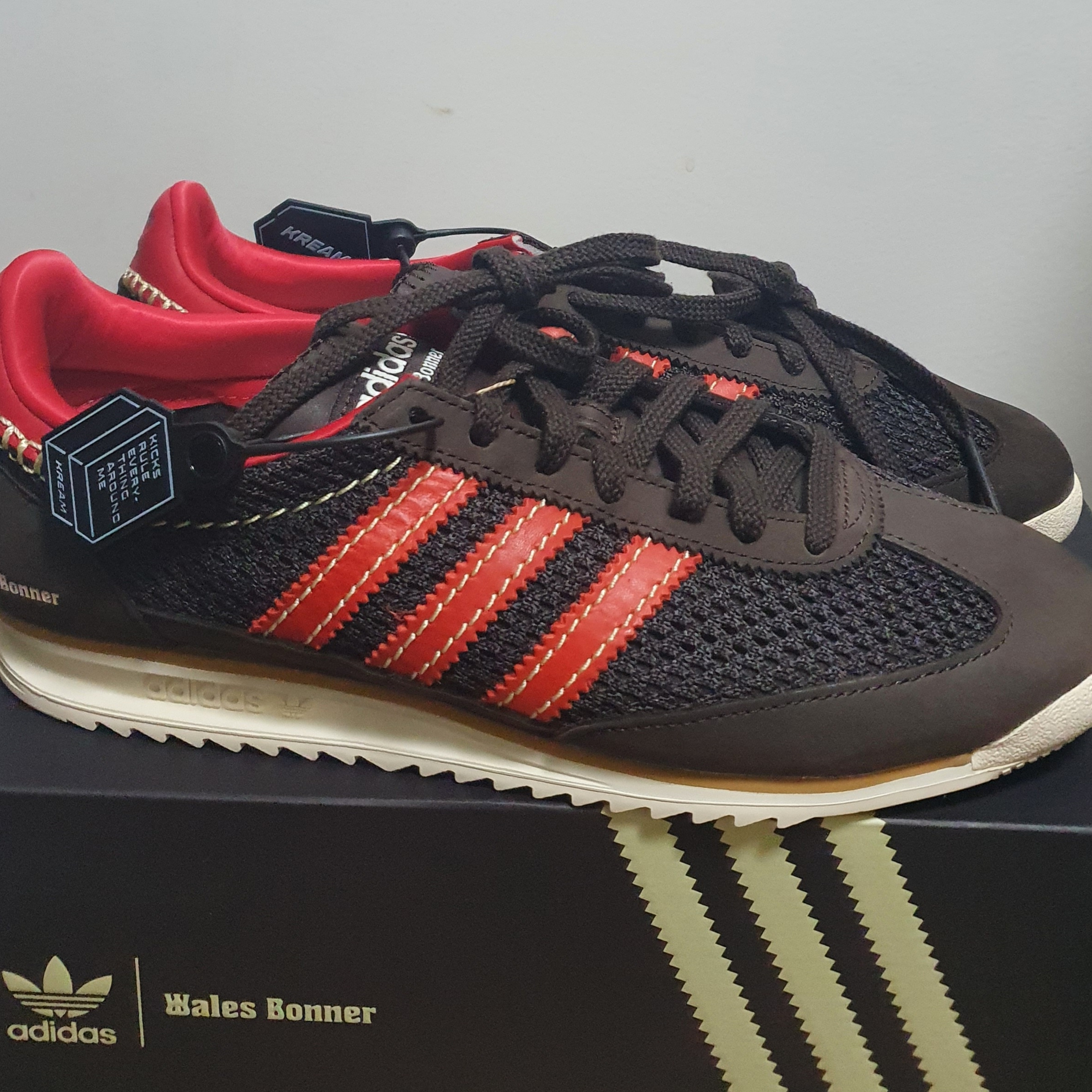 Adidas x Wales Bonner SL 72 Knit Brown 착용 스타일