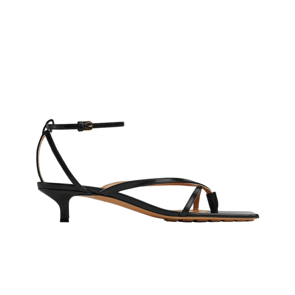 (W) 보테가 베네타 스트레치 스트랩 샌들 블랙