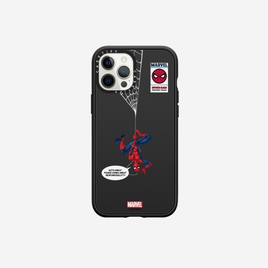 Casetify x Marvel iPhone Spider-Man Hanging Impact Case Matte Black