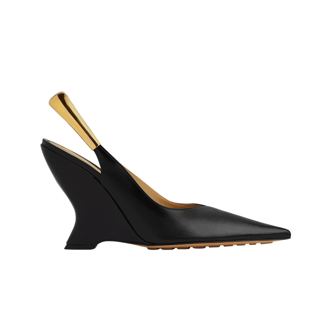 (W) 보테가 베네타 푼타 슬링백 펌프스 블랙((W) Bottega Veneta Punta Slingback Pumps Black) - 1