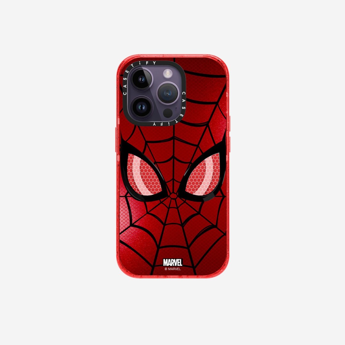 Casetify x Marvel iPhone Spider-Man Mask Magsafe Impact Case Sheer Watermelon 상세 이미지 2