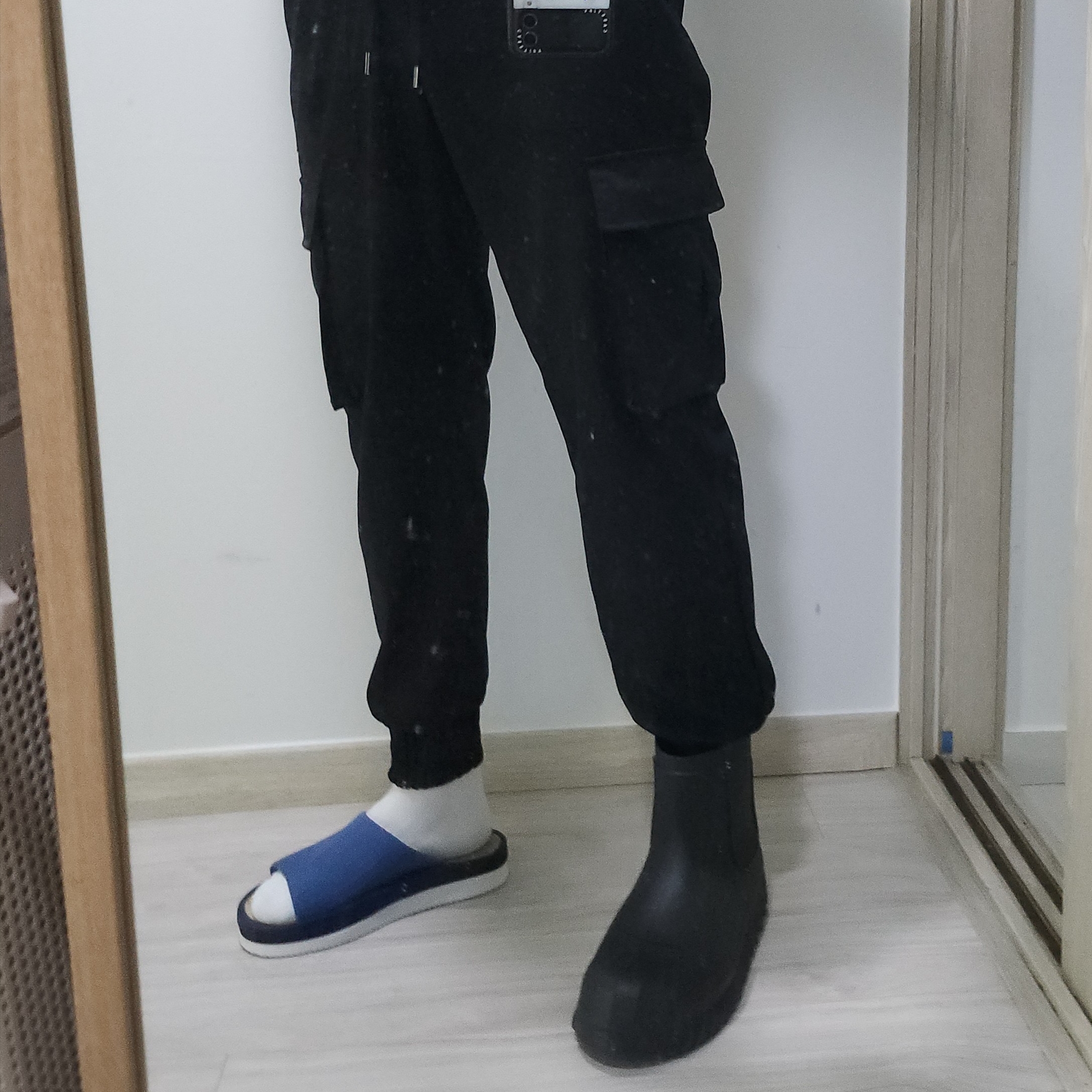 (W) Adidas Adifom Superstar Boot Black 착용 스타일 - 3