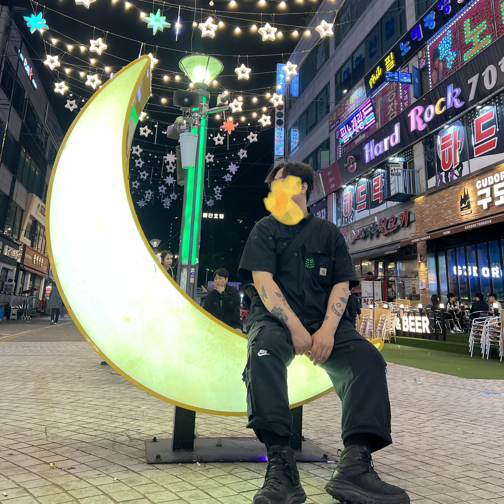 Hoka Tor Ultra Hi 2 WP Black, Nike x Peaceminusone Wide Pants Black (DR0096-010) 착용 스타일 - 1