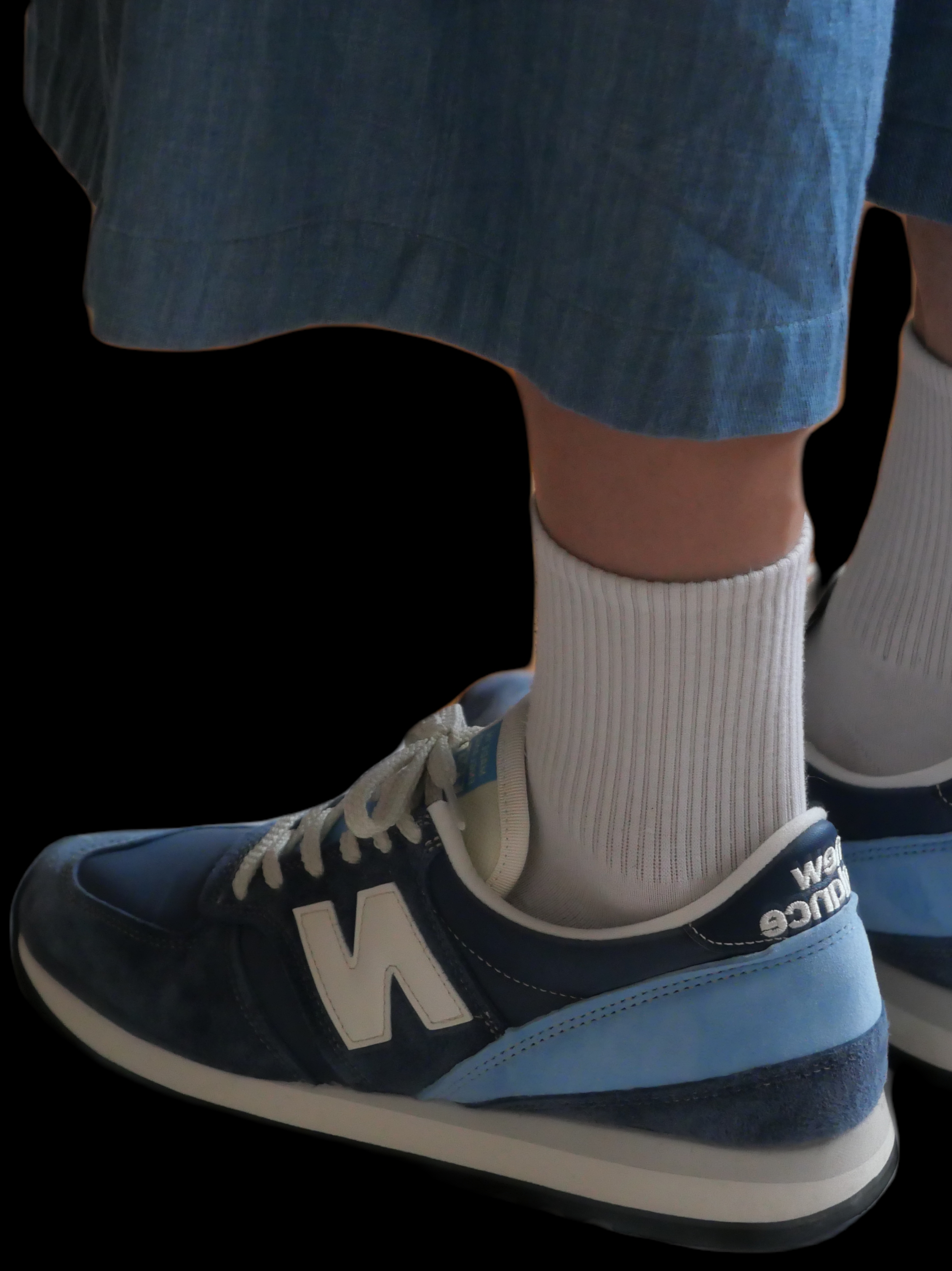 New Balance x Run The Boroughs 730 Made in UK Navy 착용 스타일 - 4