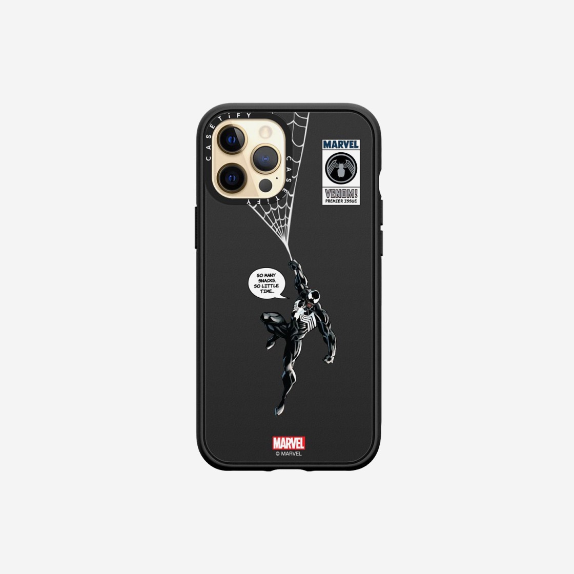 Casetify x Marvel iPhone Venom Hanging Impact Case Matte Black 상세 이미지 3