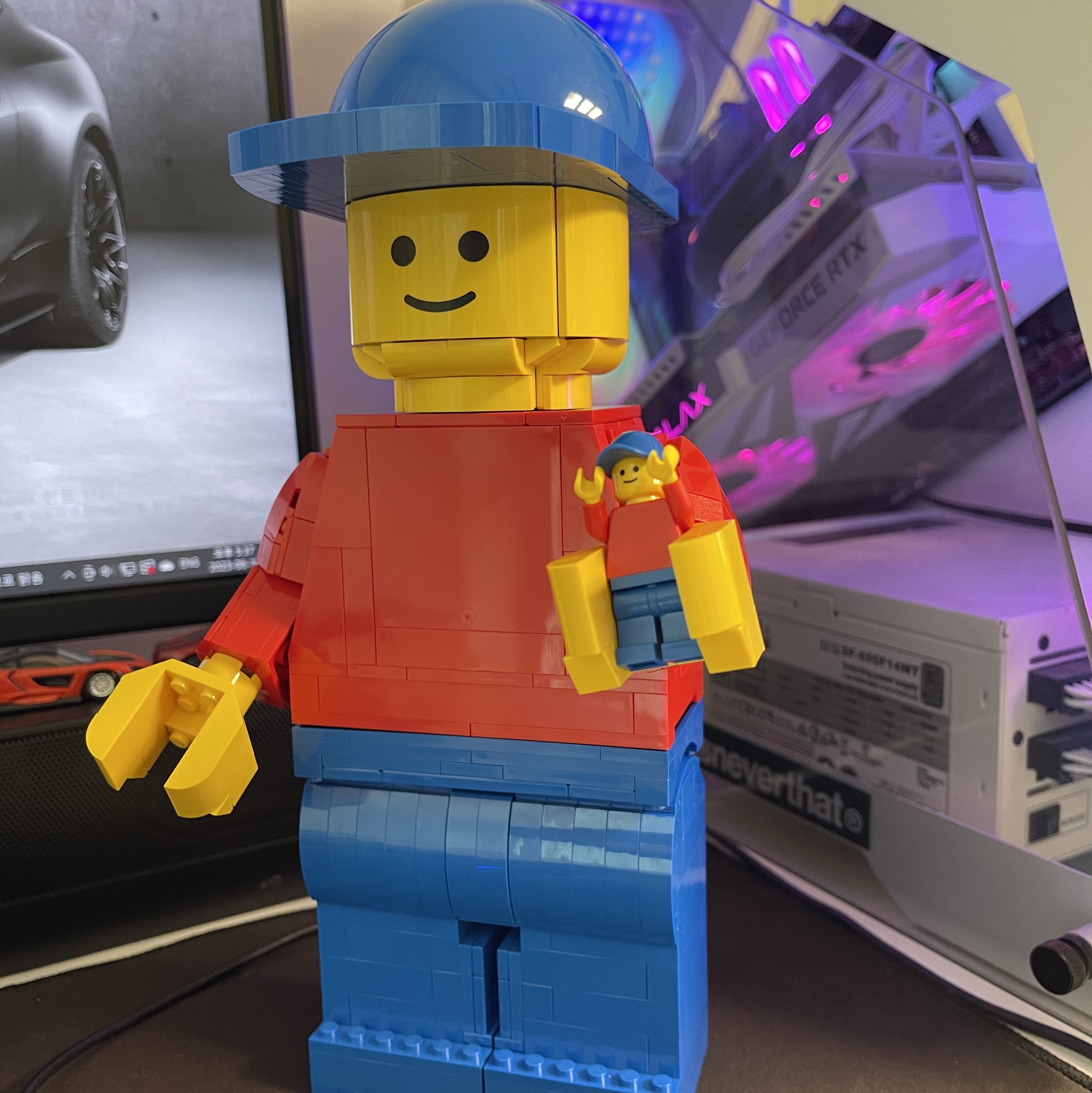 Lego Up-Scaled Lego Minifigure 착용 스타일