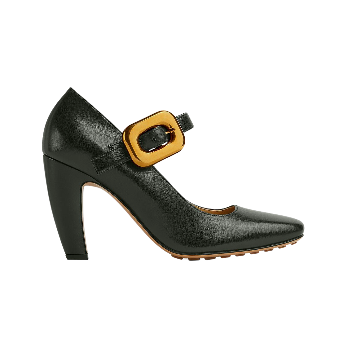 (W) 보테가 베네타 모스트라 메리 제인 펌프스 다크 그린((W) Bottega Veneta Mostra Mary Jane Pumps Dark Green) - 1