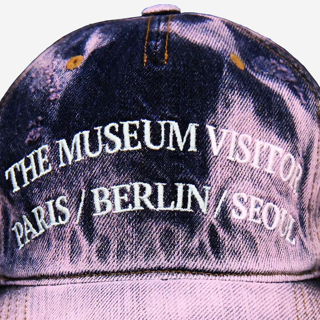 【THE MUSEUM VISITOR】 WASHED DENIM BALLCAP (PINK BLUE) THE MUSEUM VISITOR | 더뮤지엄비지터 The Museum Visitor