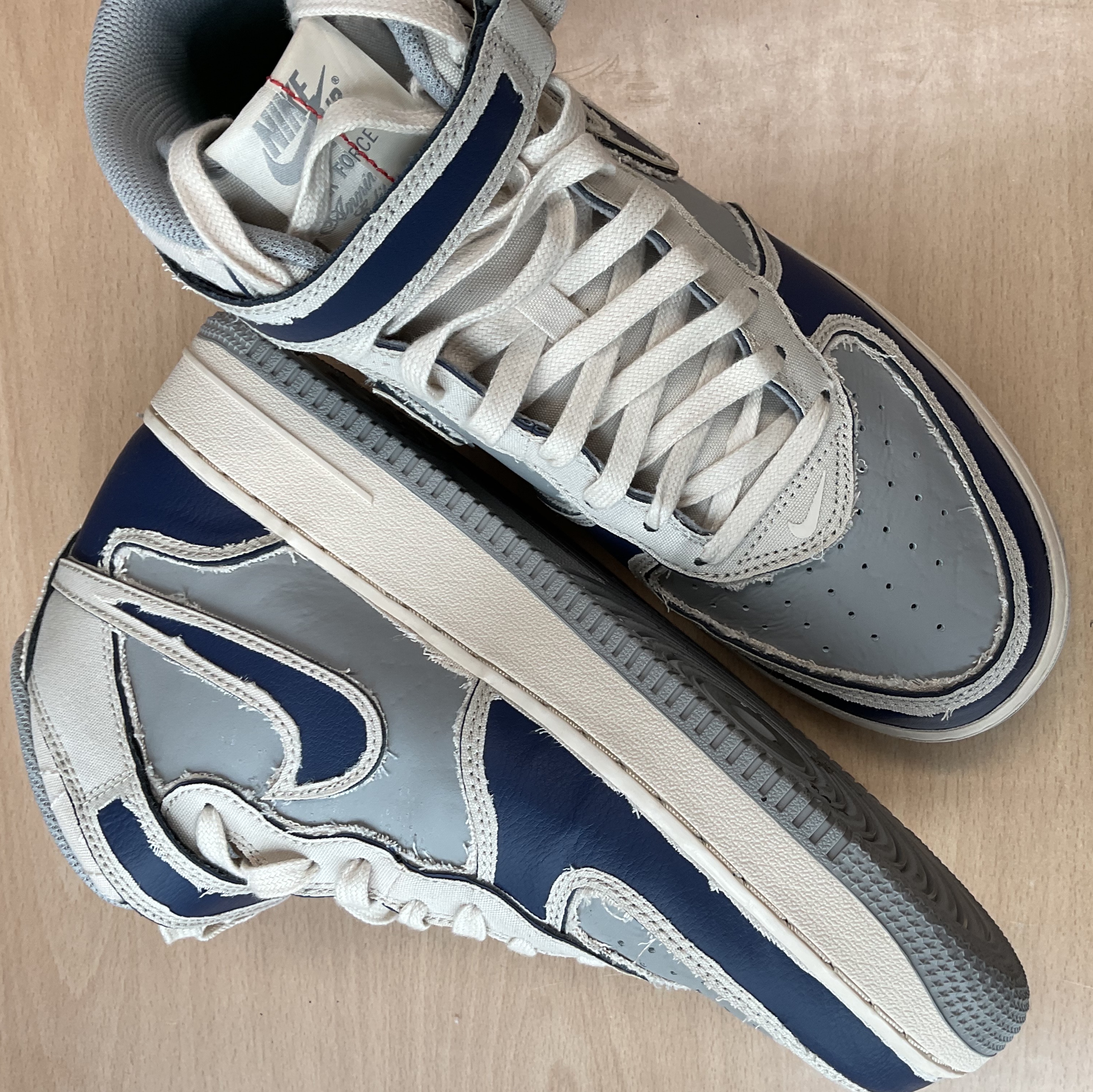 Nike Air Force 1 Mid '07 Pearl White 착용 스타일 - 2