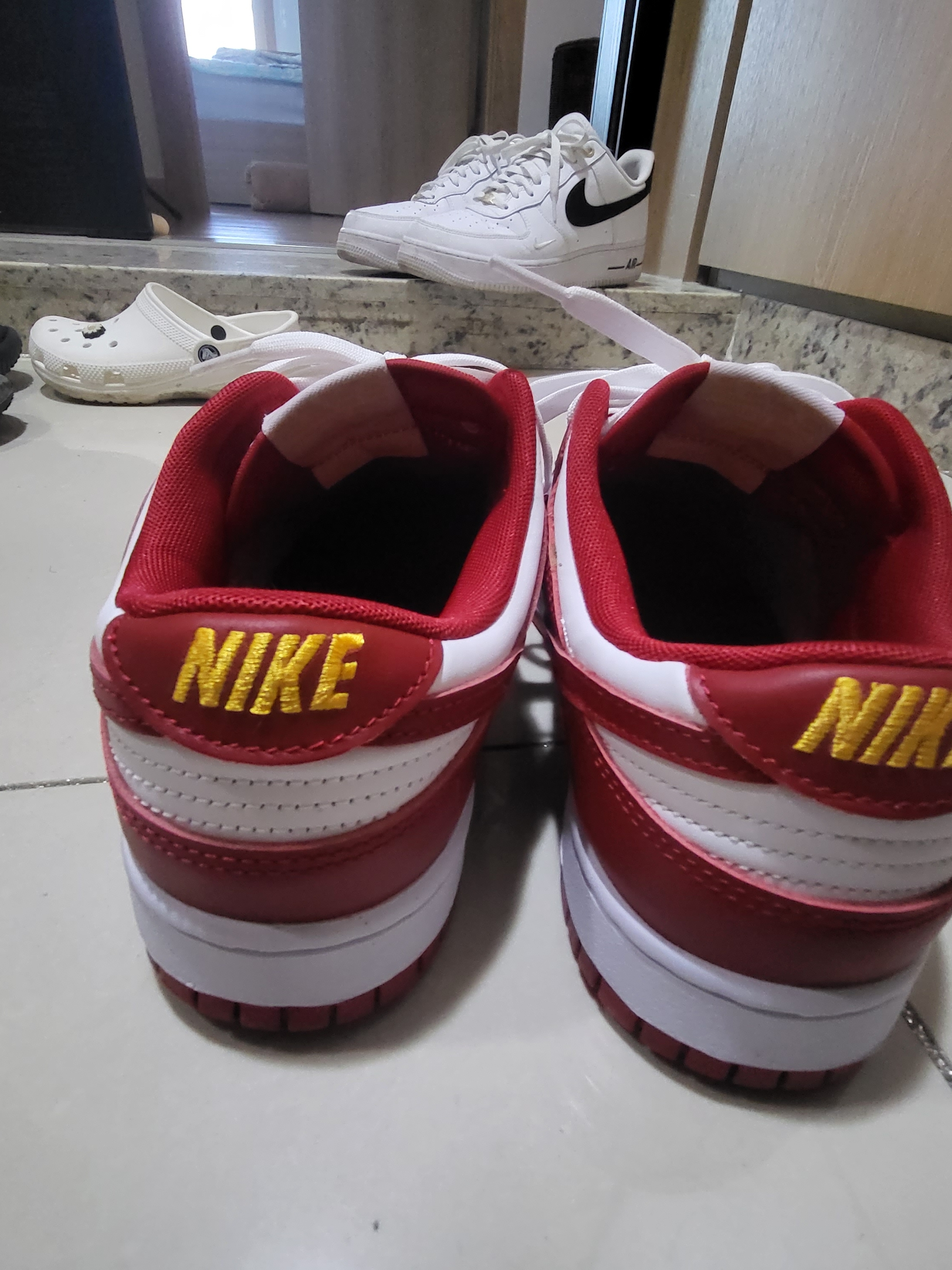 Nike Dunk Low Retro Gym Red 착용 스타일 - 4