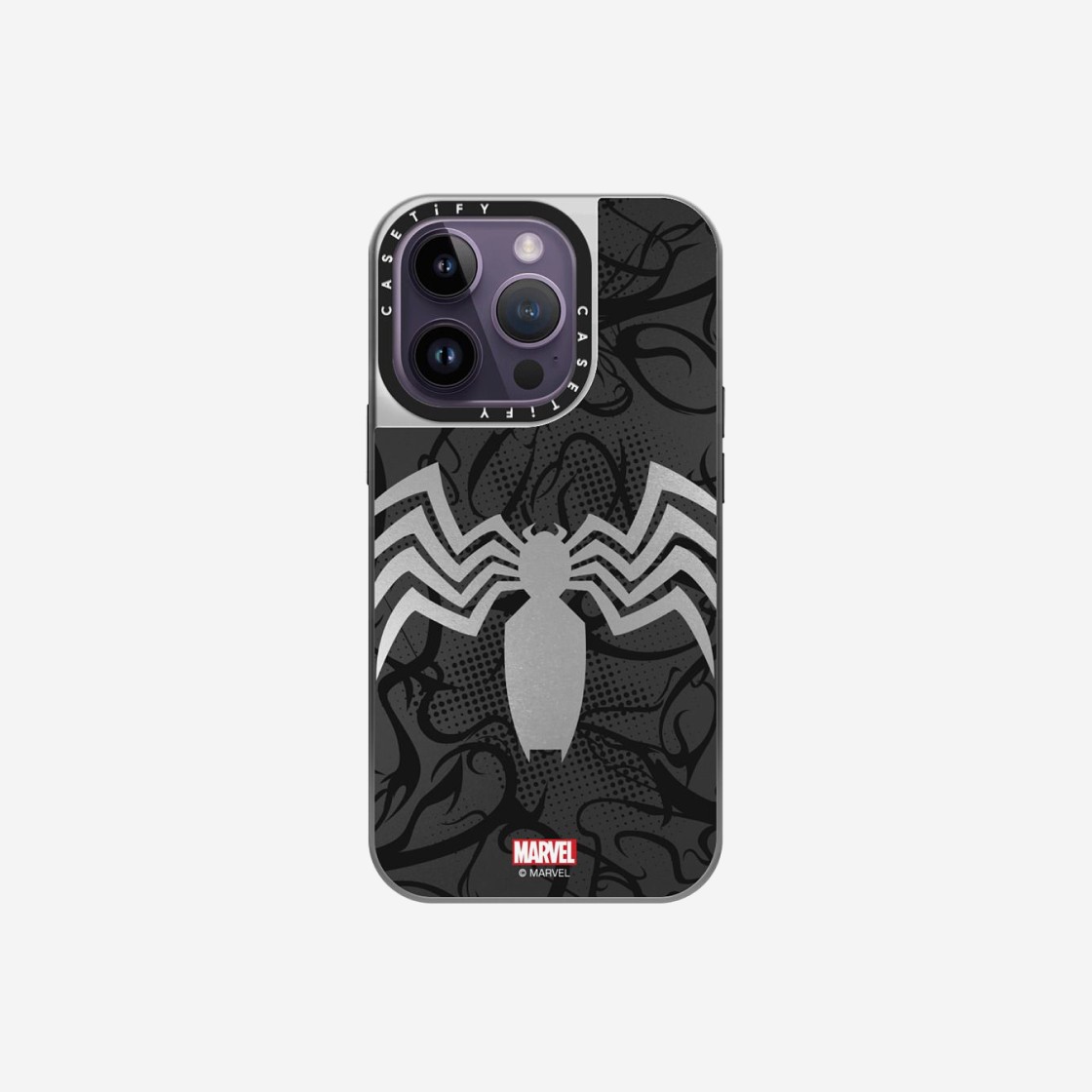 Casetify x Marvel iPhone Venom Suit Magsafe Mirror Case Silver Mirror Silver Bumper 상세 이미지 2