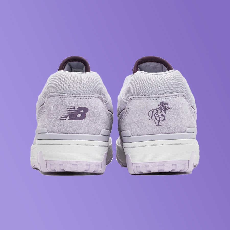 New Balance x Rich Paul 550 Grey Violet 착용 스타일 - 4