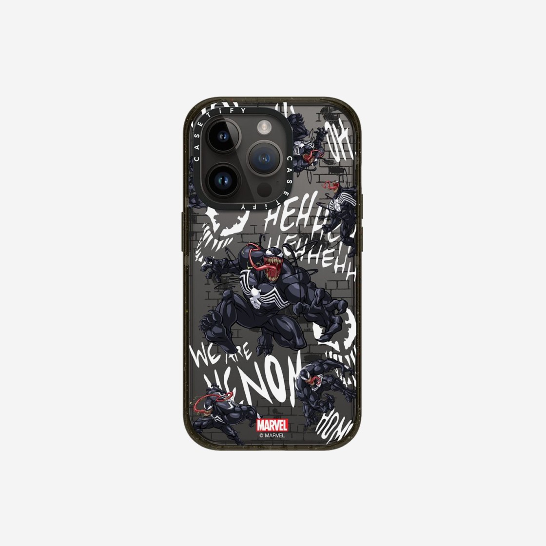 Casetify x Marvel iPhone Venom Pattern Impact Case Clear Black 상세 이미지 3