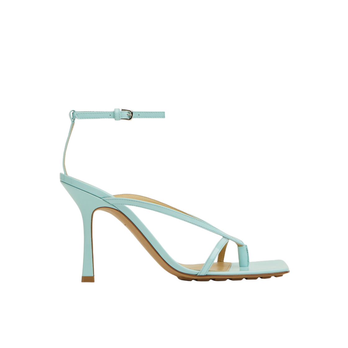 (W) 보테가 베네타 스트레치 스트랩 샌들 페일 블루((W) Bottega Veneta Stretch Strap Sandal Pale Blue) - 1