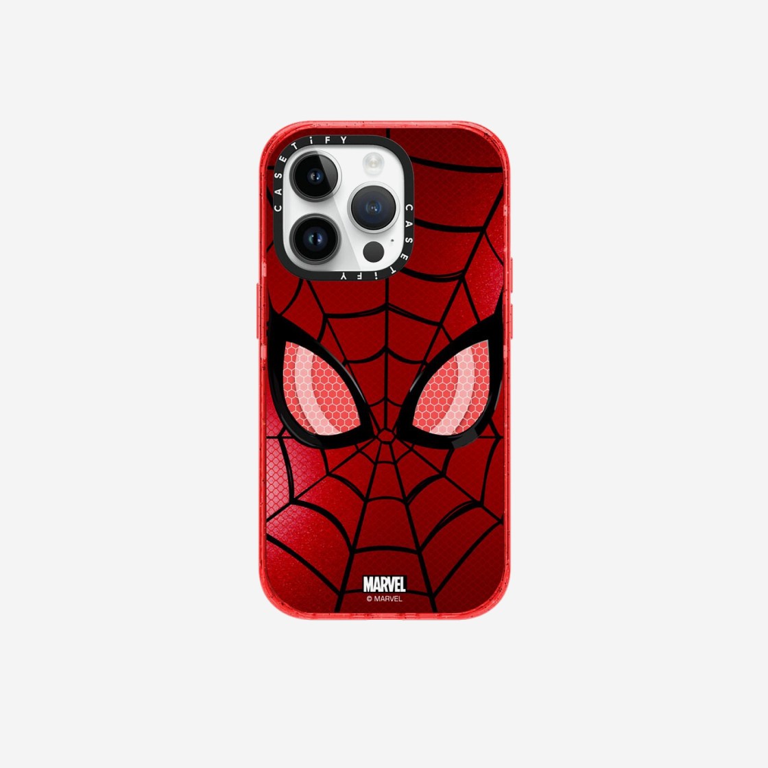 Casetify x Marvel iPhone Spider-Man Mask Magsafe Impact Case Sheer Watermelon 상세 이미지 1