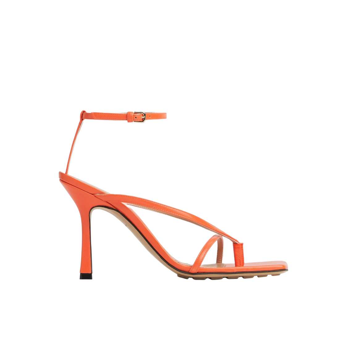 (W) 보테가 베네타 스트레치 스트랩 샌들 오렌지((W) Bottega Veneta Stretch Strap Sandal Orange) - 1