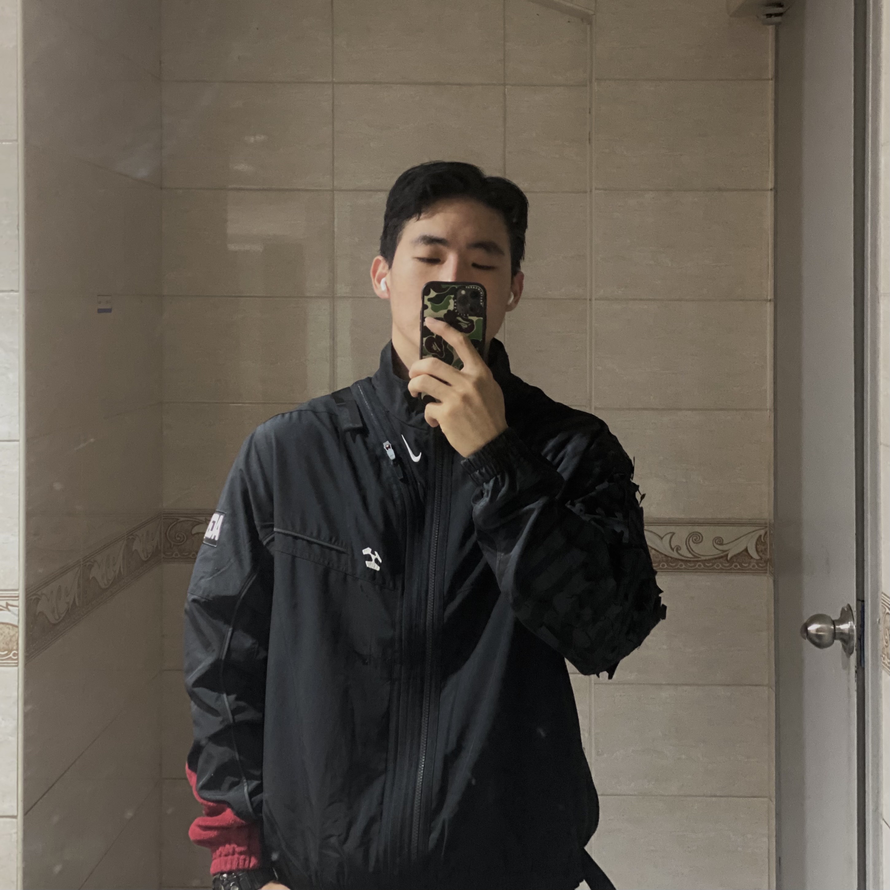 Nike x Acronym NRG Woven Jacket Black - US/EU 착용 스타일